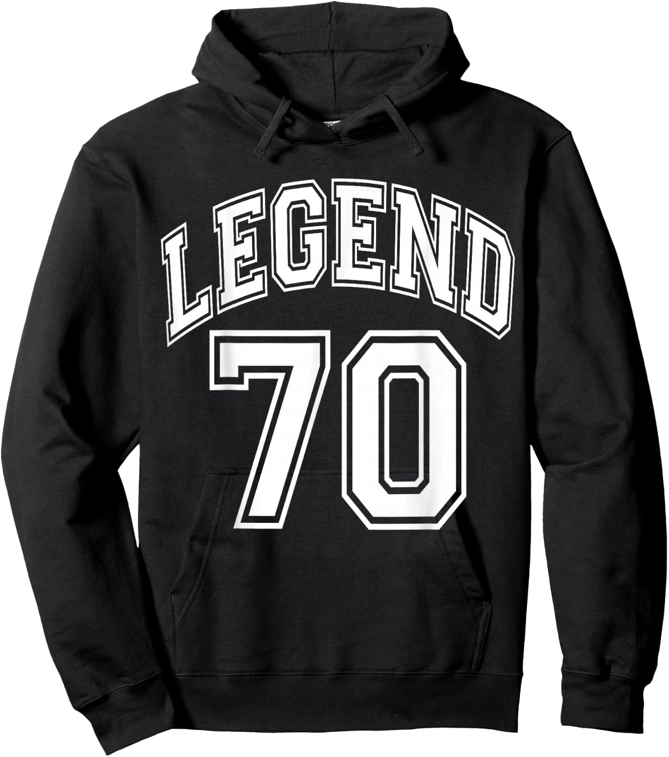 Legend 70 Number Varsity Team - 70th Birthday & 70 Years Old Hoodie - Hoodie | Black