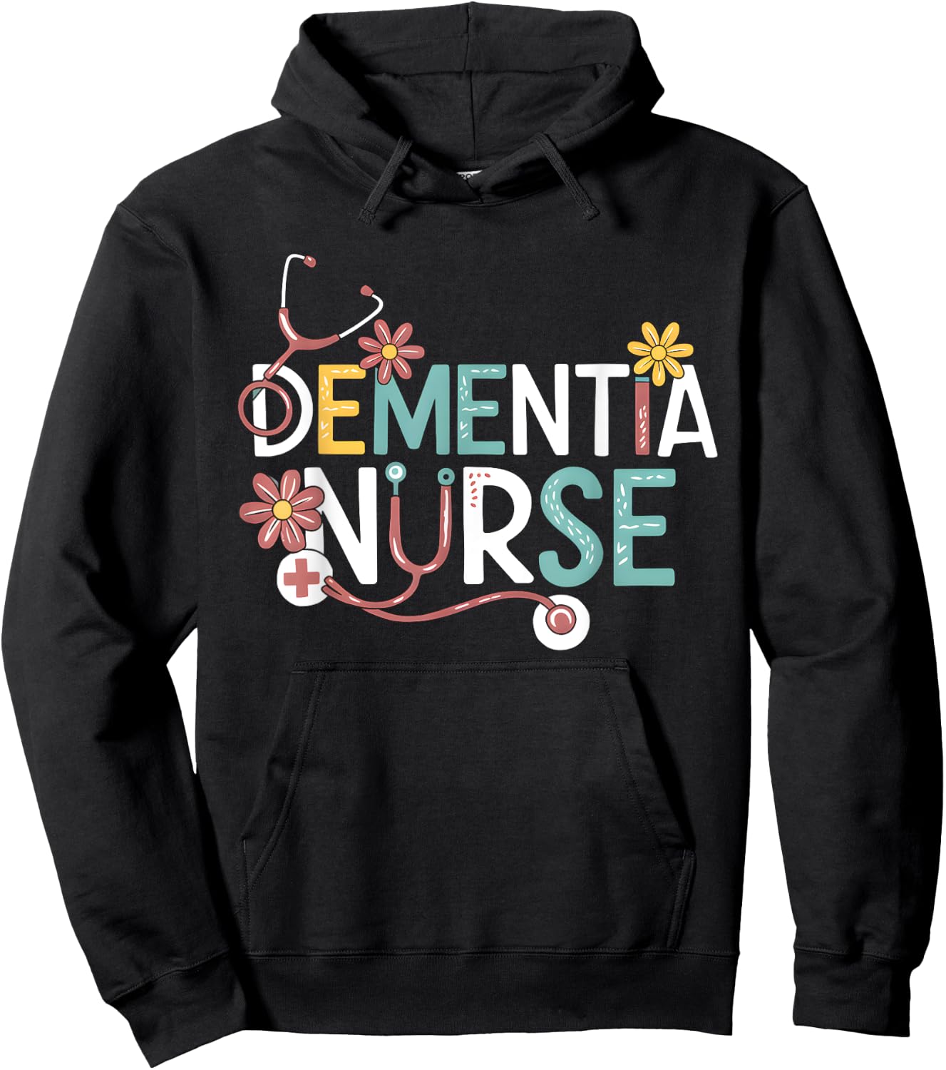 Dementia Nurse Alzheimer Memory Nursing Appreciation Hoodie - Hoodie | Black