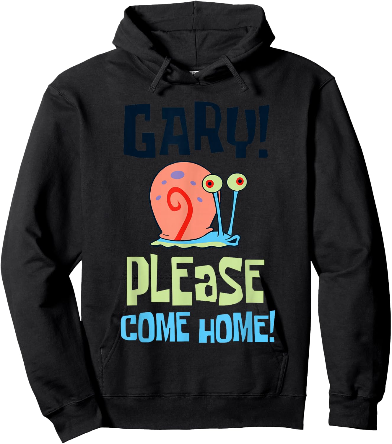 Spongebob Squarepants Gary! Please Come Home! Posters Hoodie - Hoodie | Black