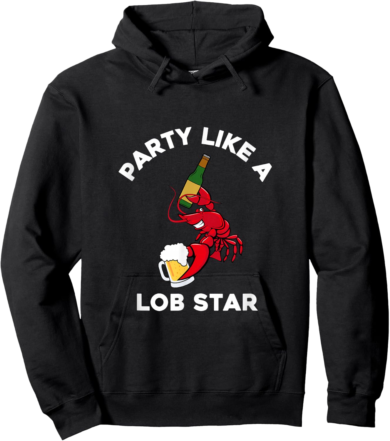 Party Like a Lobstar Party Like a Lobster Party Lob Star Hoodie - Hoodie | Black