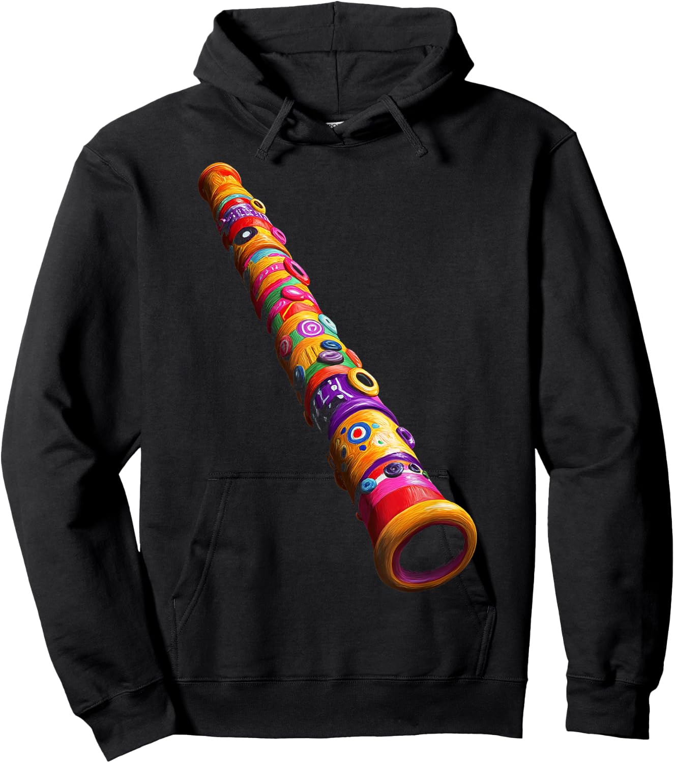 Recorder Music Instrument Motif Art Recorder Hoodie - Hoodie | Black