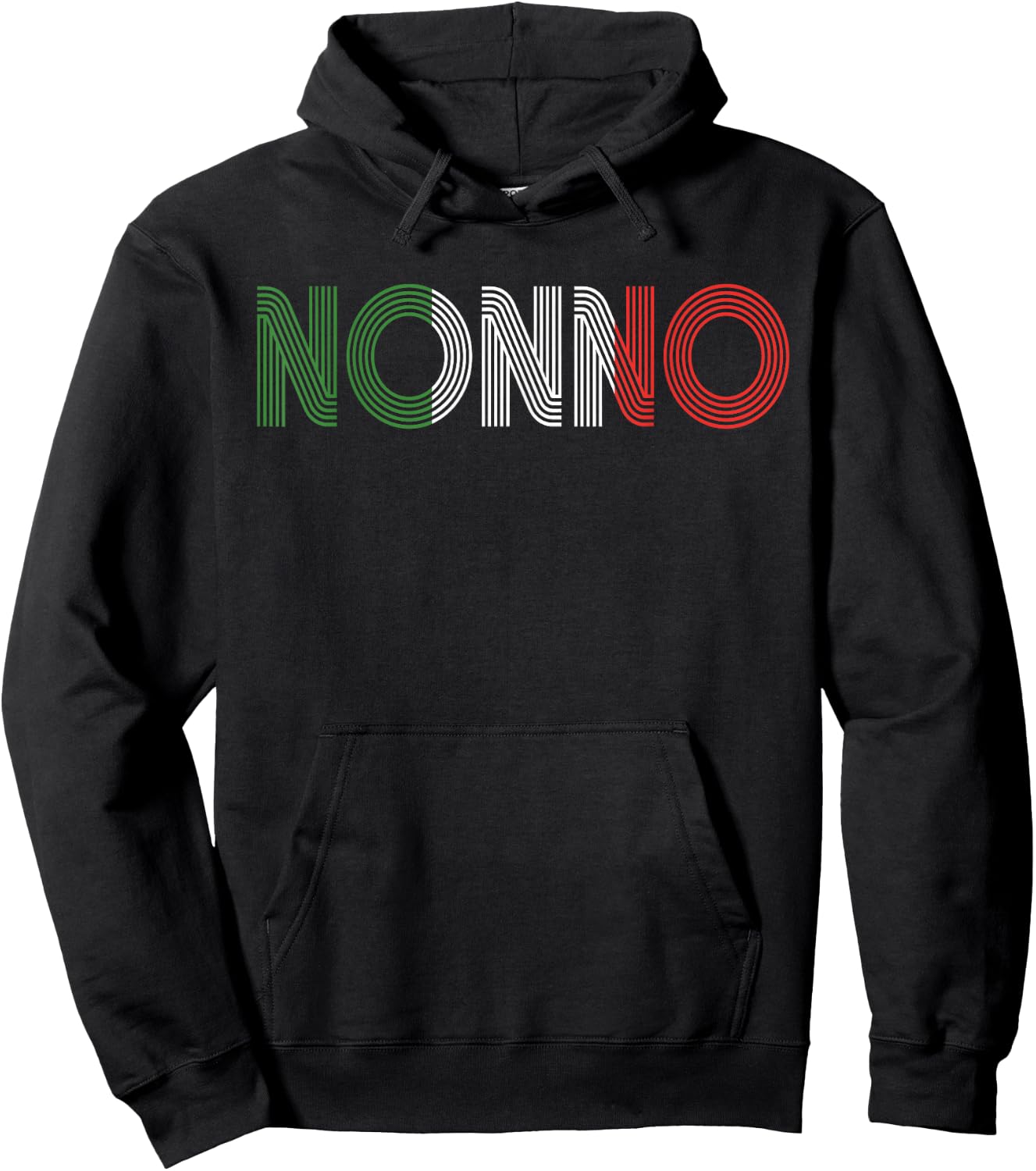 Proud Nonno Italian Grandpa Nonno Grandfather Hoodie - Hoodie | Black