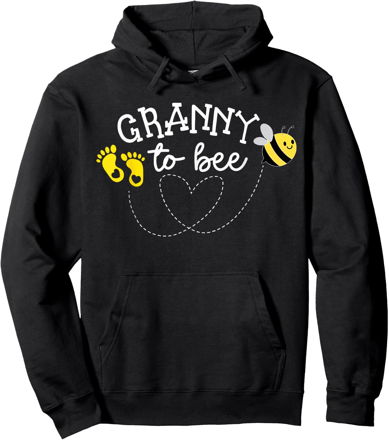 Granny to Bee Pregnancy Announcement Baby Shower Hoodie - Hoodie | Black