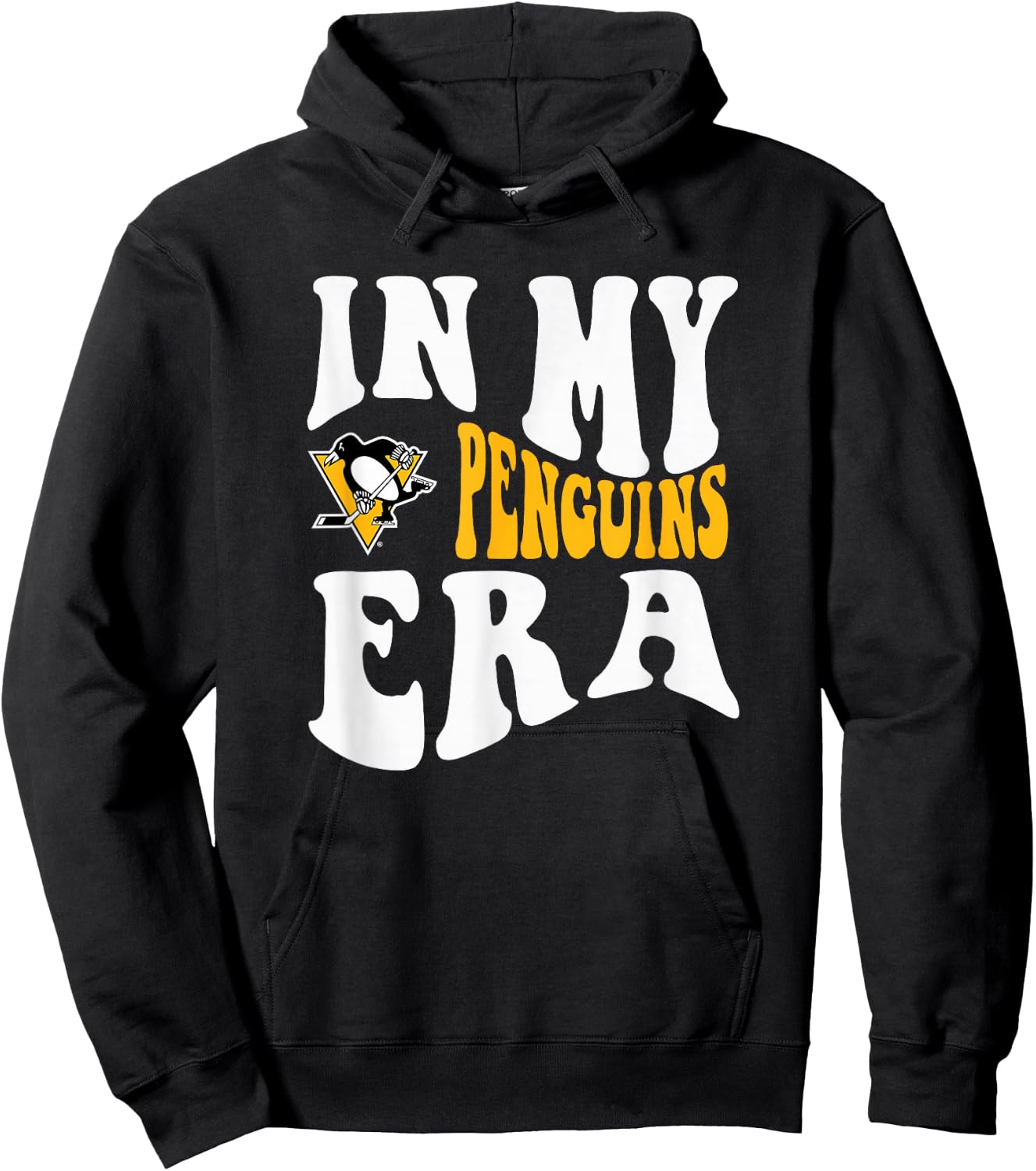 Pittsburgh Penguins Era Dark Heather Officially Licensed Hoodie - Hoodie | Black