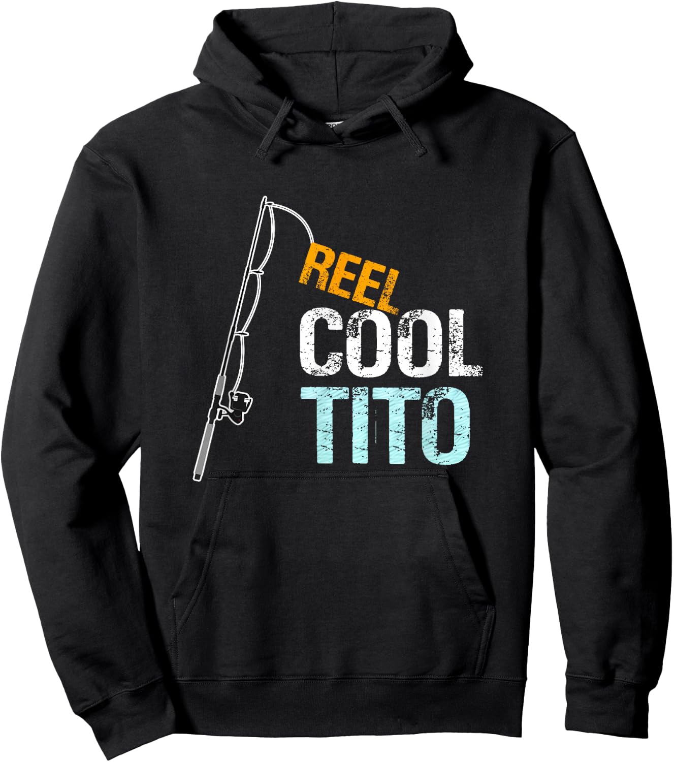 Reel Cool Tito Mexican Spanish Grandpa Hoodie - Hoodie | Black