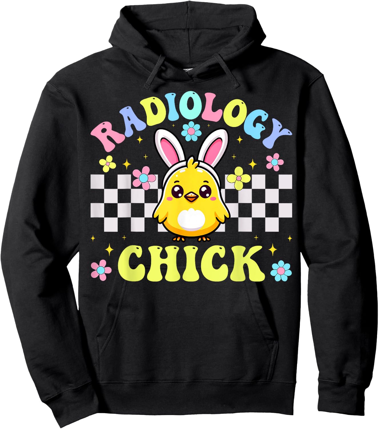 Xray Tech Radiology Chick Easter Day Radiology Rad Tech Hoodie - Hoodie | Black