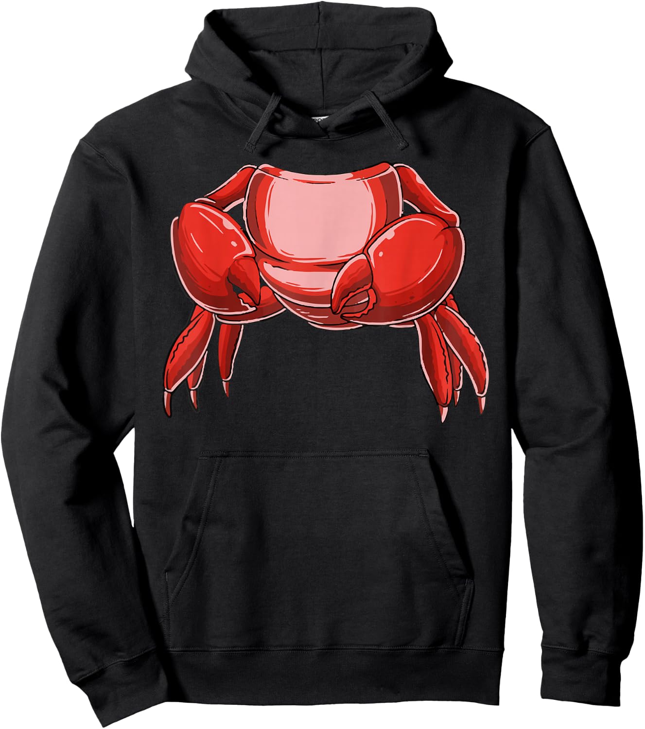 Headless Crab Costume Funny Fishing Crab Lovers Halloween Hoodie - Hoodie | Black