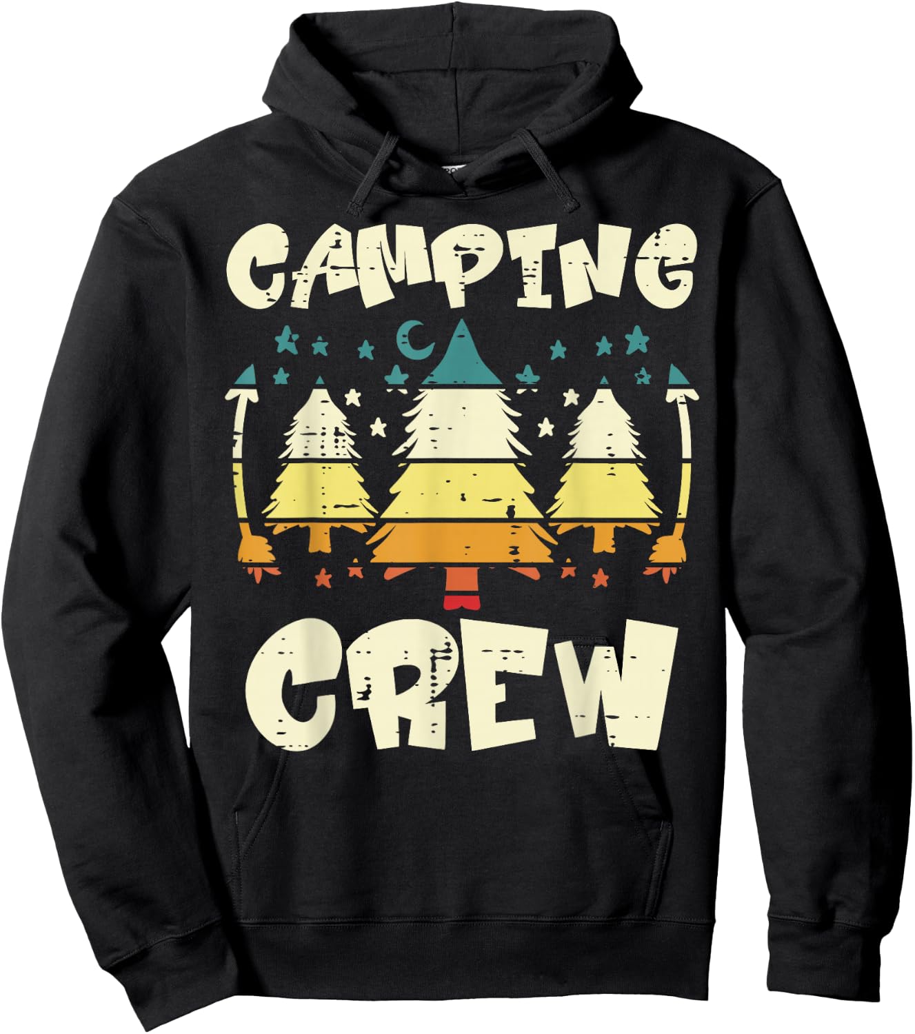 Camping Crew Family Camper Women Men Kids Girls Boys Hoodie - Hoodie | Black