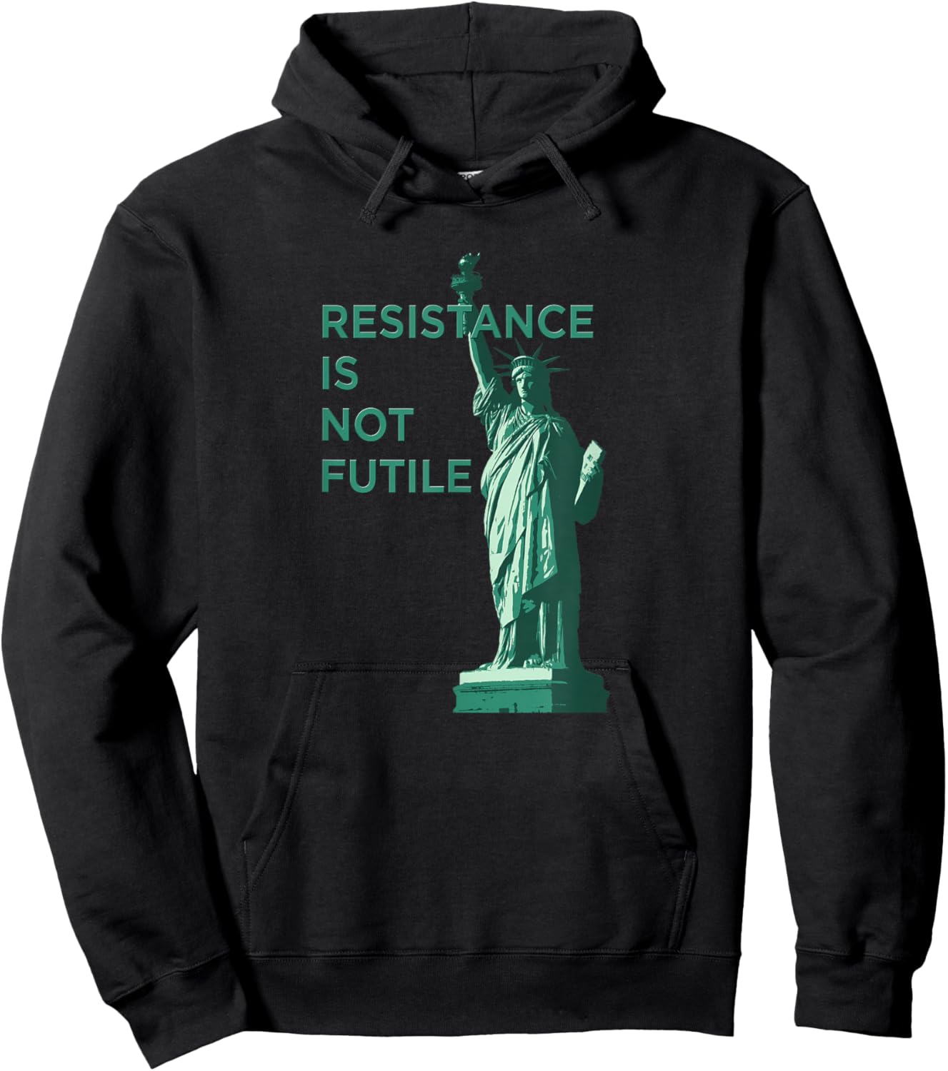 Resistance is Not Futile Graphic Hoodie - Hoodie | Black