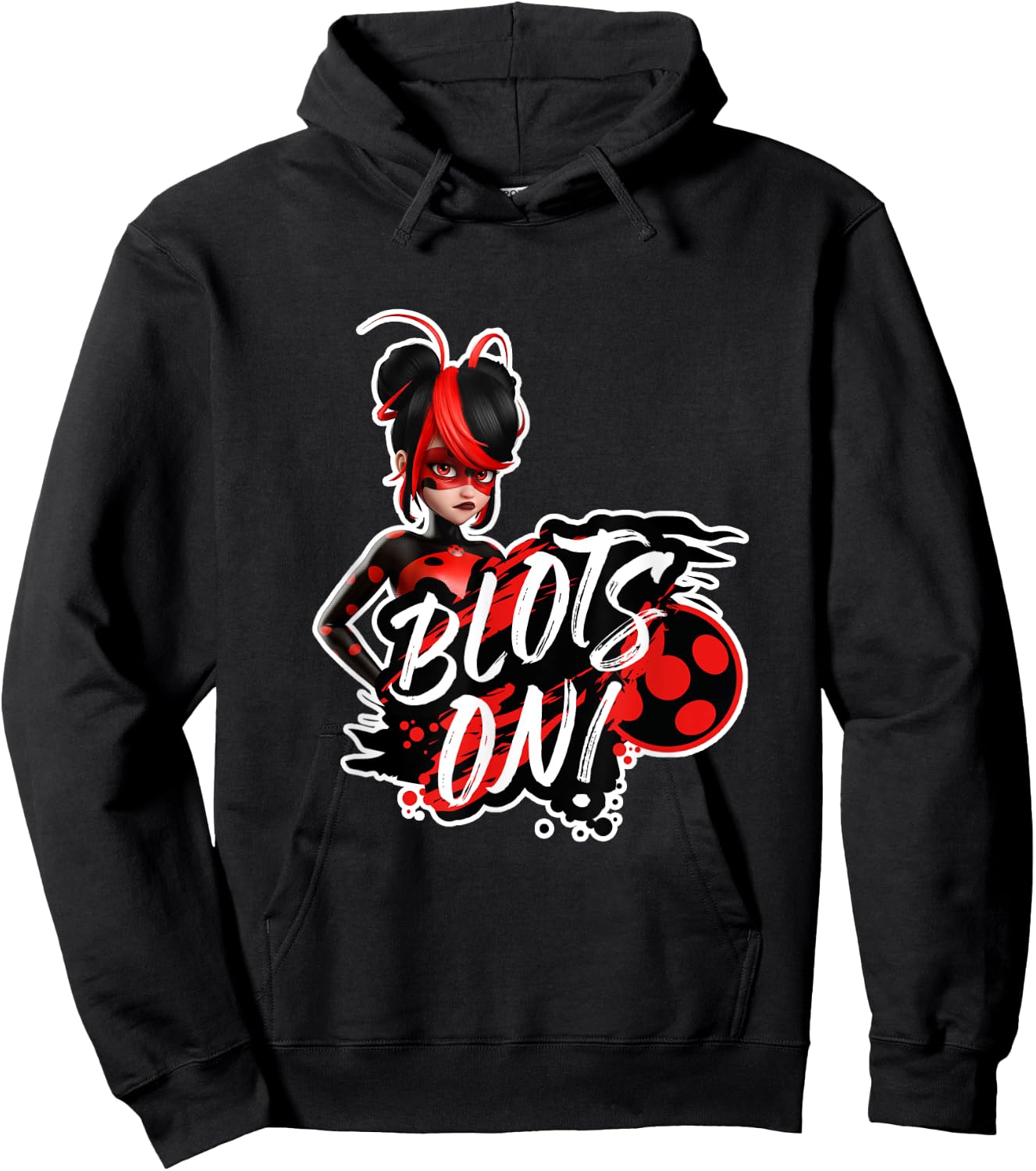 Miraculous Ladybug Shadybug and Claw Noir Blots On Hoodie - Hoodie | Black
