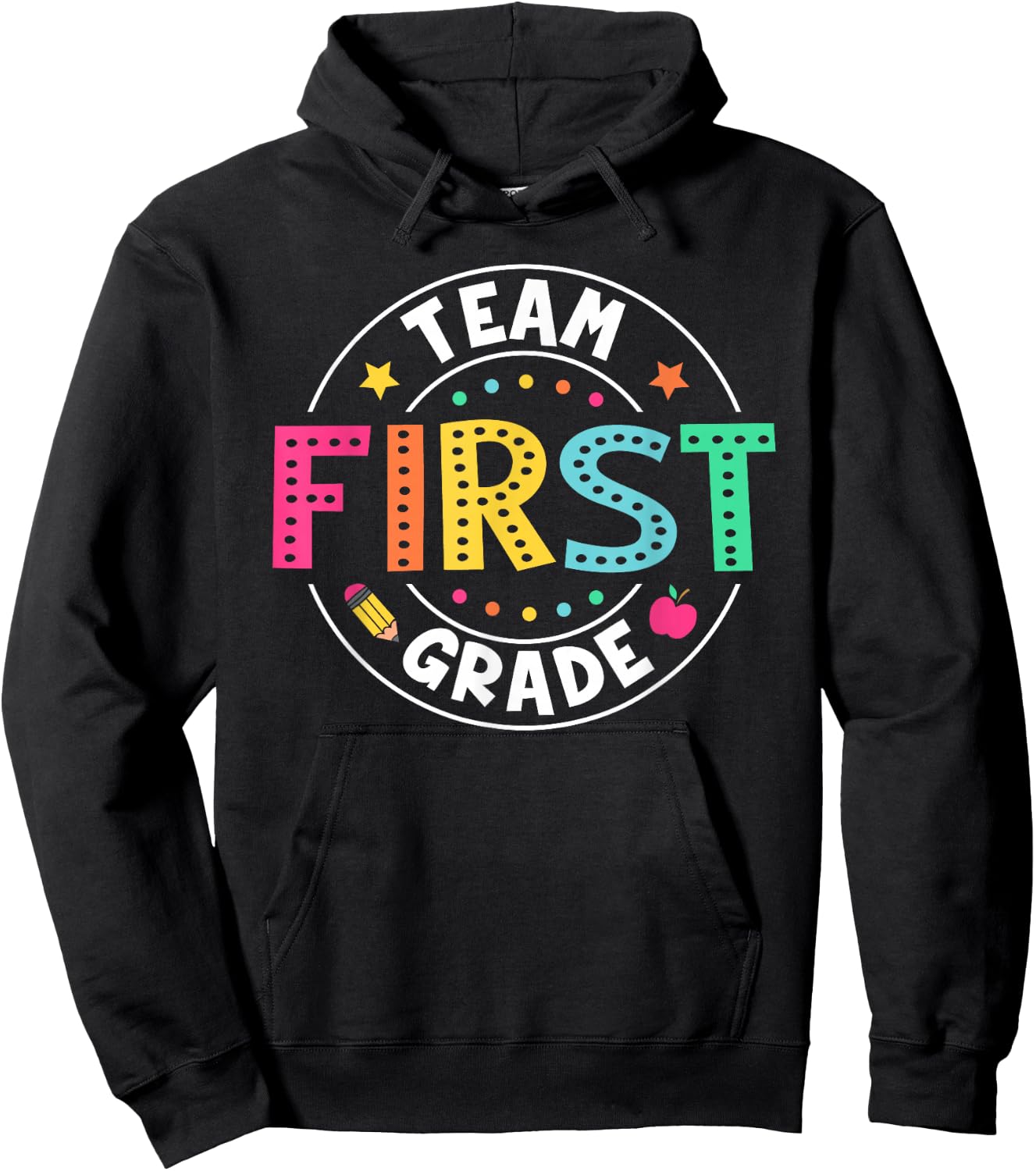 Team First Grade Teacher Kids Back To School 1st Grade Squad Hoodie - Hoodie | Black