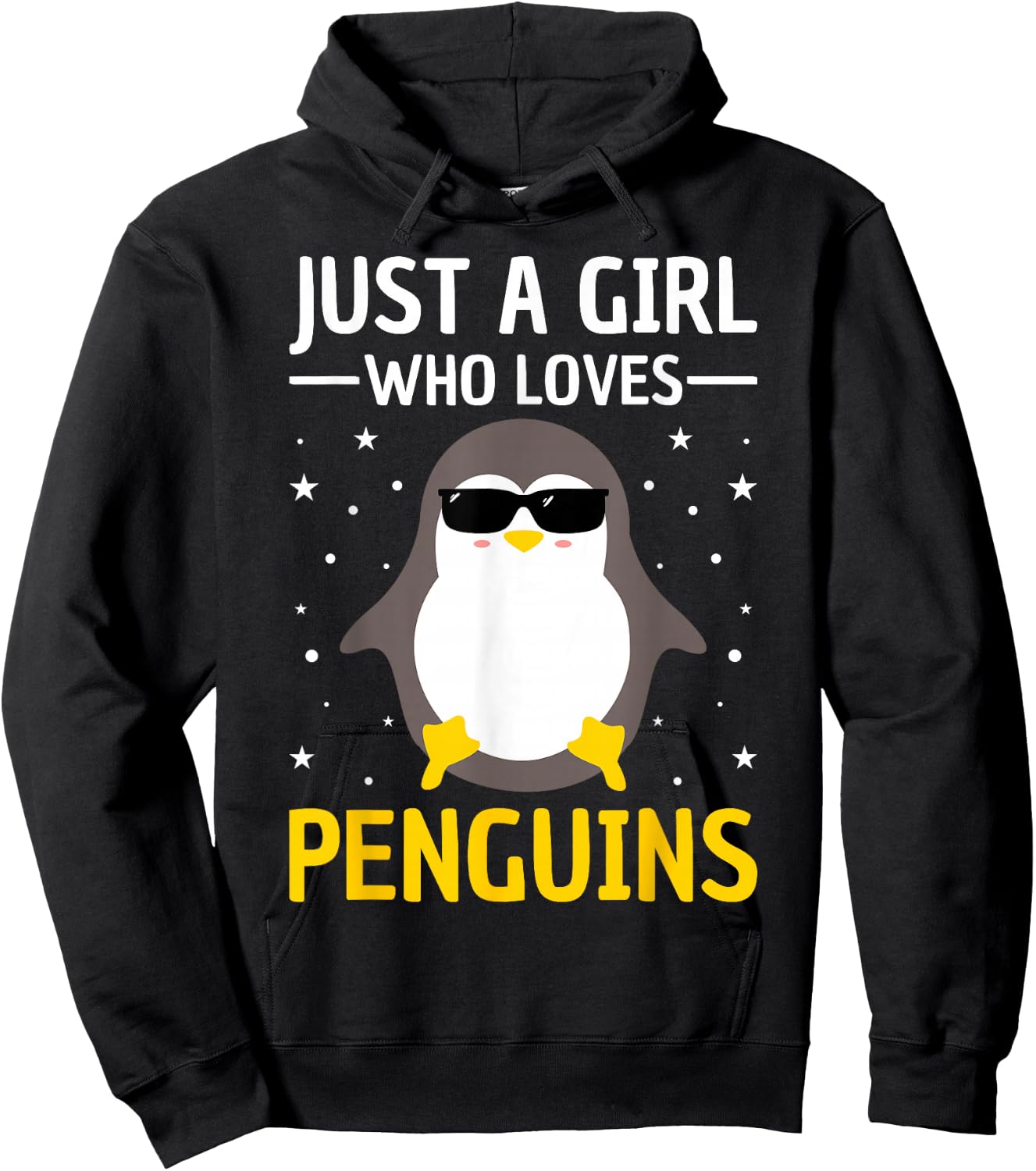 Penguin Lovers Just A Girl Who Loves Penguins Women Penguin Hoodie - Hoodie | Black