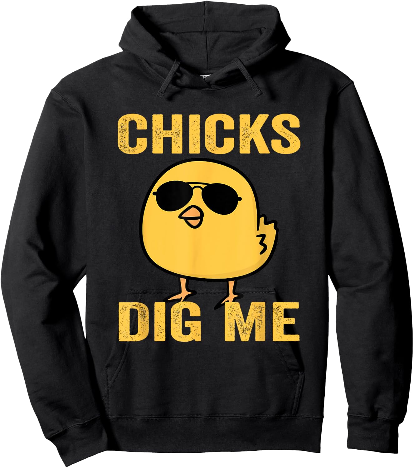 Chicks Dig Me Easter Funny Egg Easter kids boys girls Hoodie - Hoodie | Black