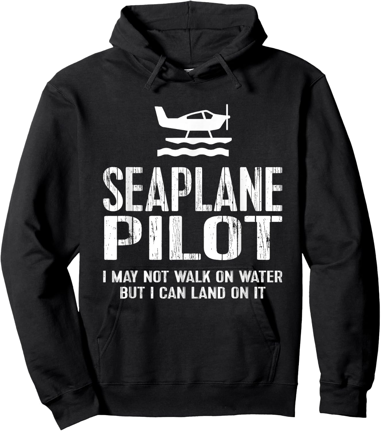 Seaplane Pilot - Can Land Hoodie - Hoodie | Black