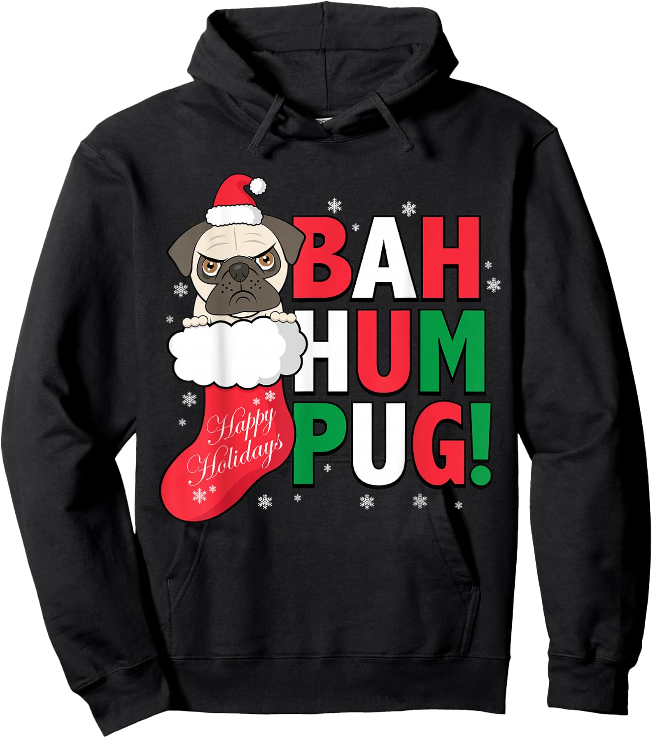 Bah Humpug Holiday Hoodie - Hoodie | Black