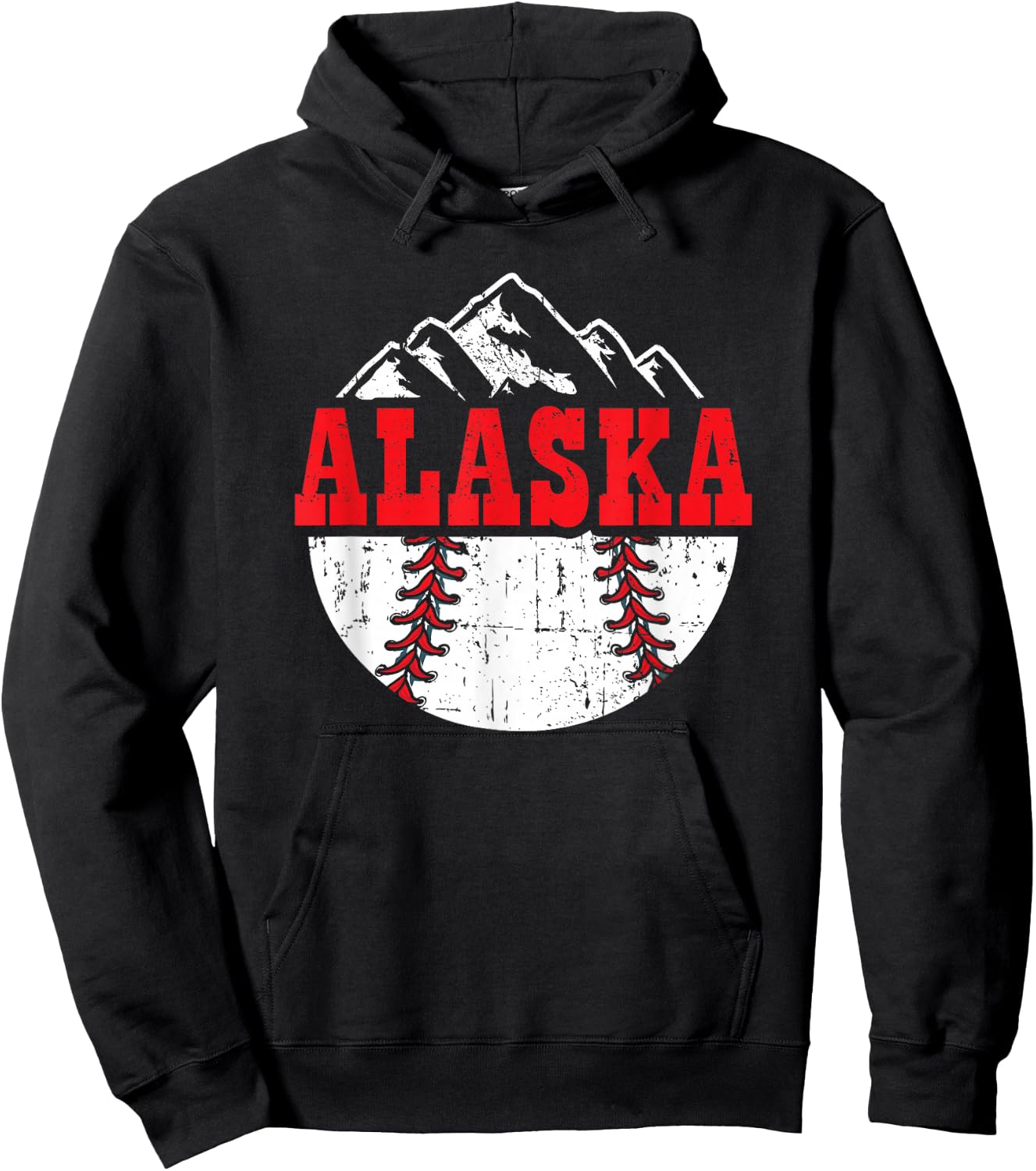 Alaska Baseball Team Player Gift | Alaskan, Softball, Sports Hoodie - Hoodie | Black