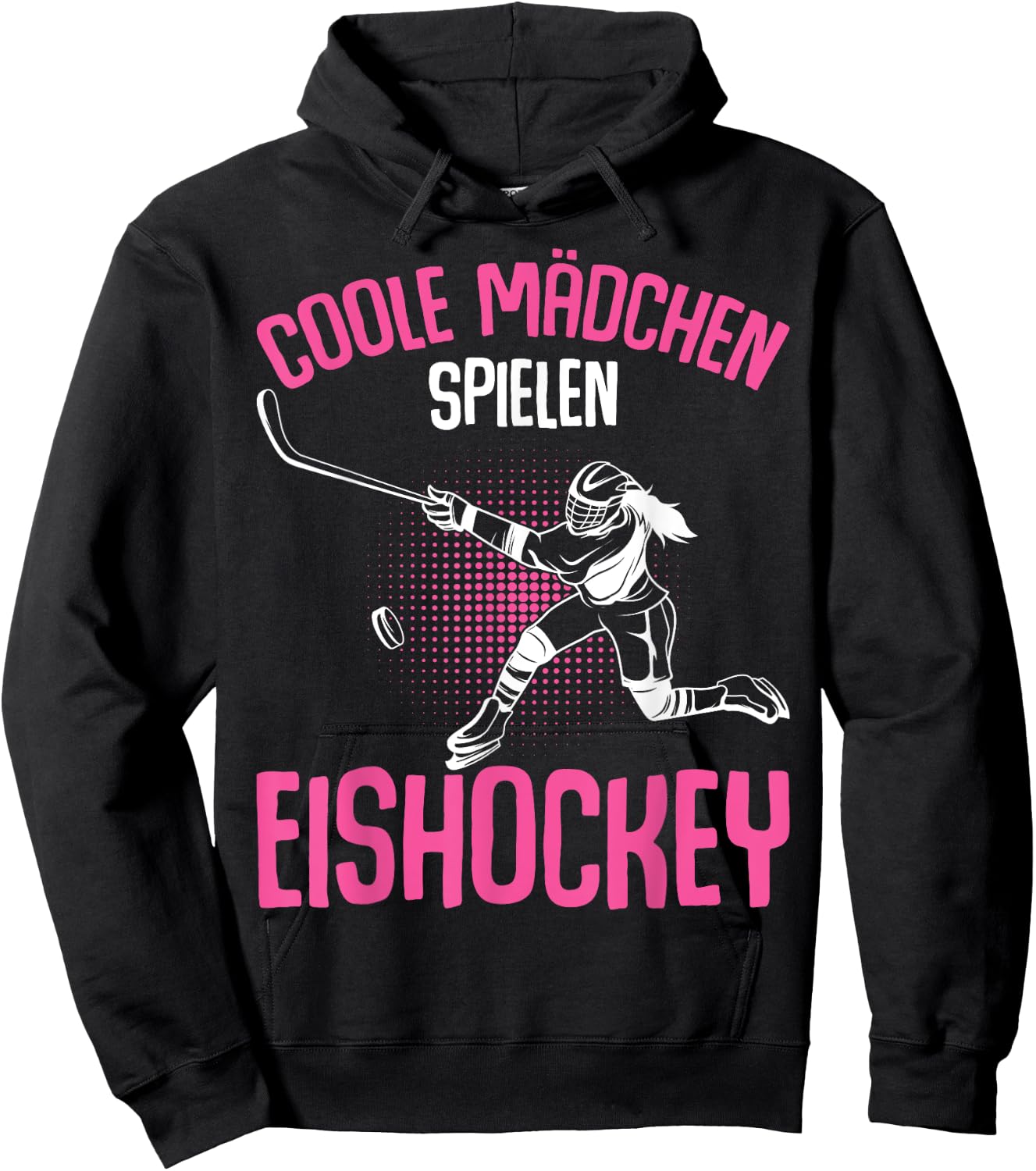 Cool Girls Play Ice Hockey Hockey Ice Hockey Player , black, s Hoodie - Hoodie | Black