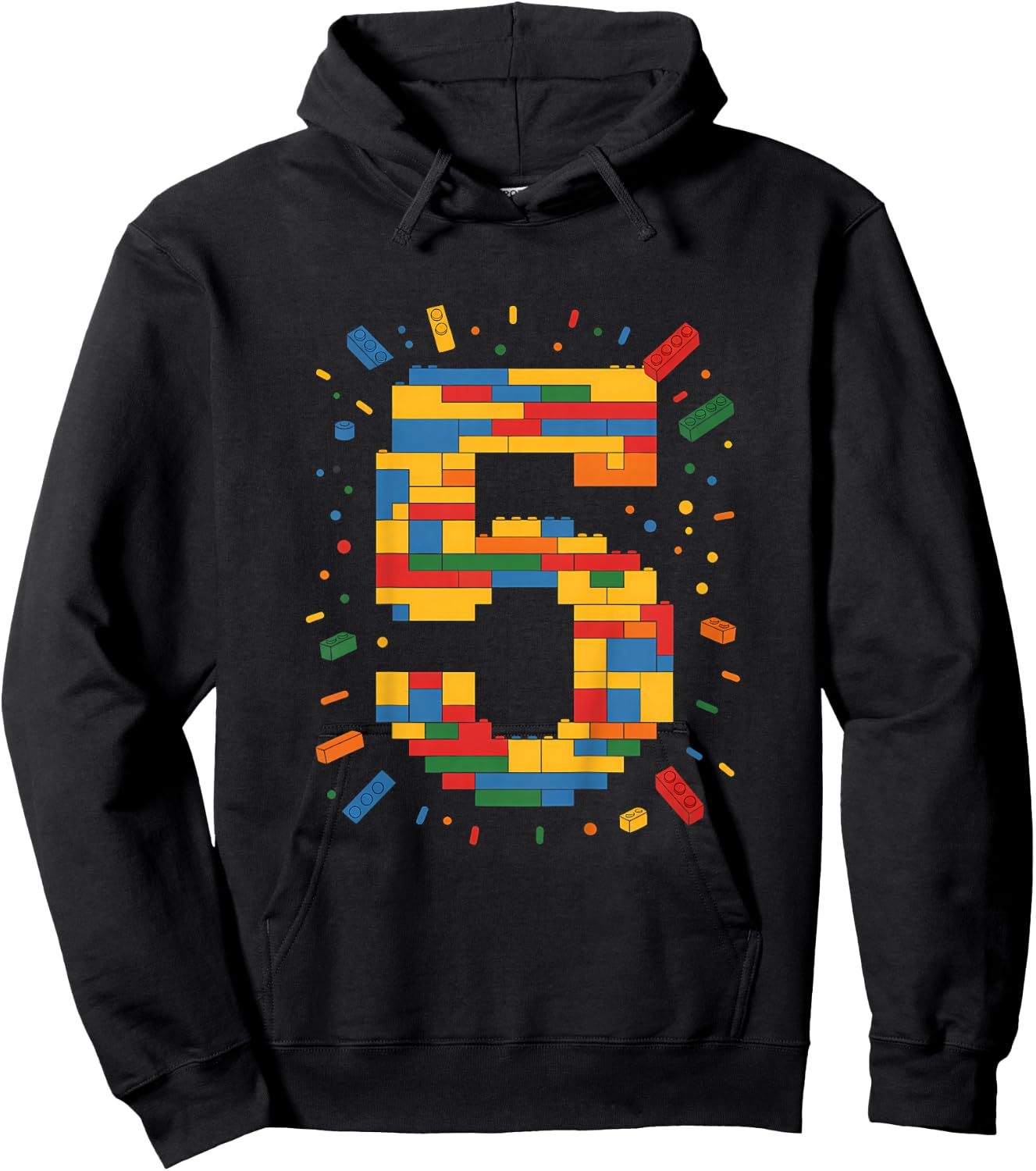 Ich Bin 5 Bausteine Geburtstag Klemmbausteine 5. Geburtstag Hoodie - Hoodie | Black
