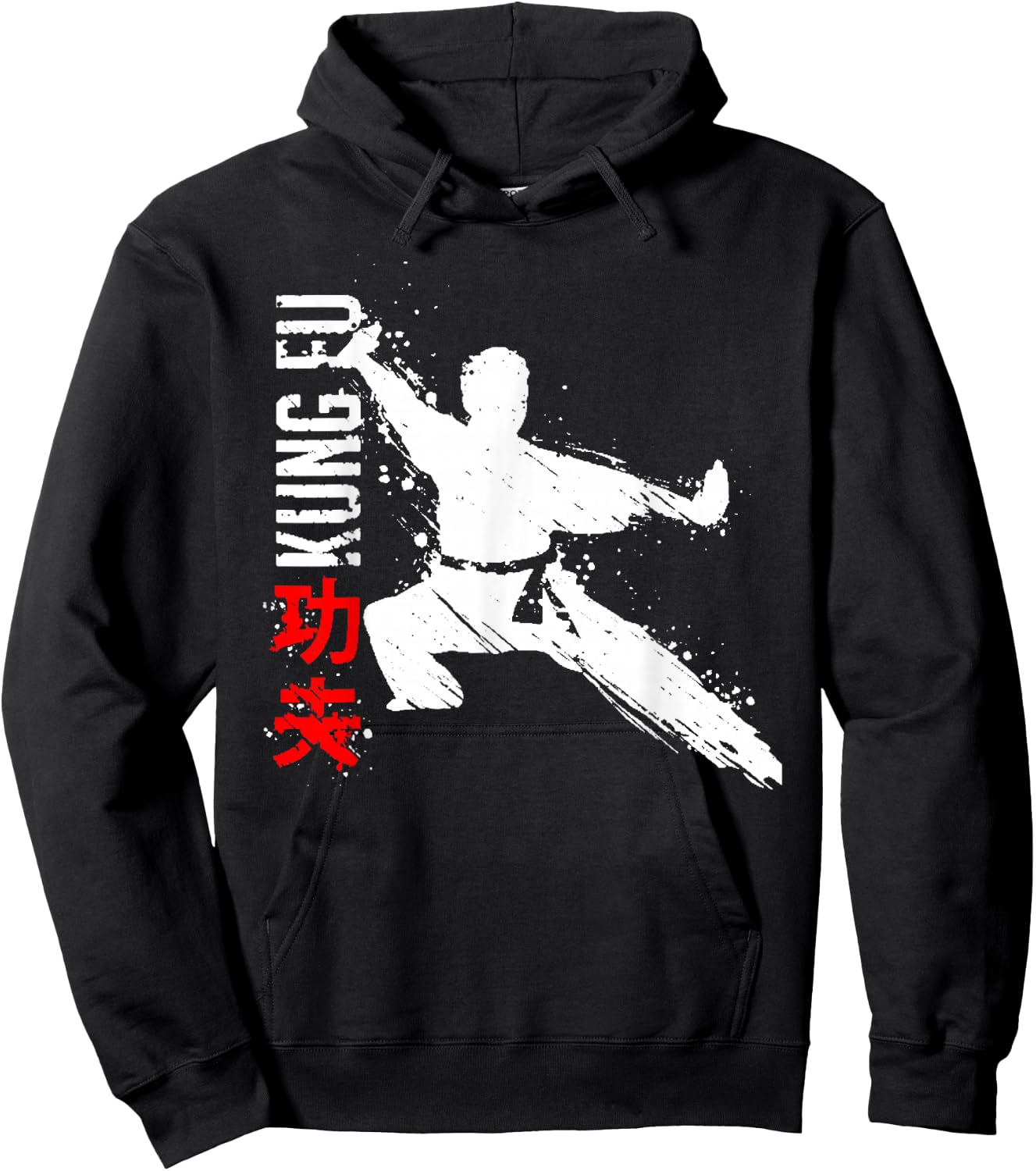 Chinese Martial Arts Kung Fu Wing Chun Combat , Black, S Hoodie - Hoodie | Black