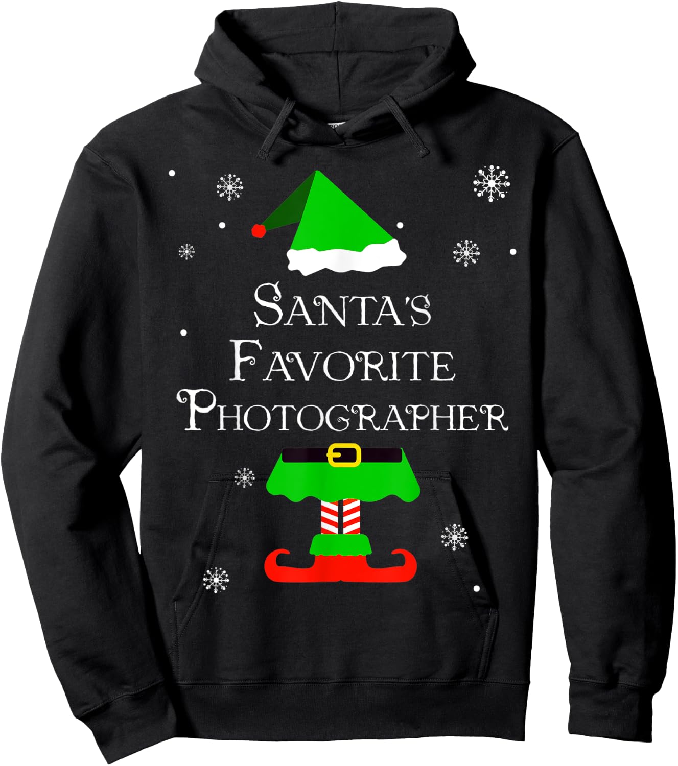 Santa's Favorite Photographer Hoodie - Hoodie | Black