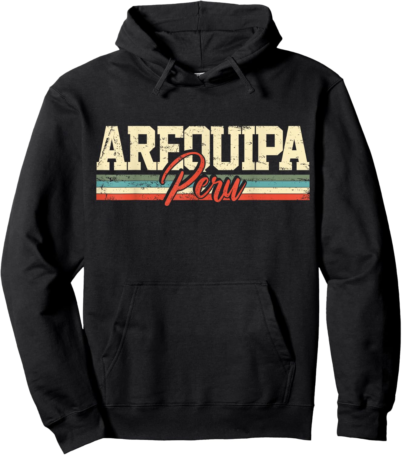 Arequipa Peru Travel Souvenir Retro Vintage Gift Hoodie - Hoodie | Black