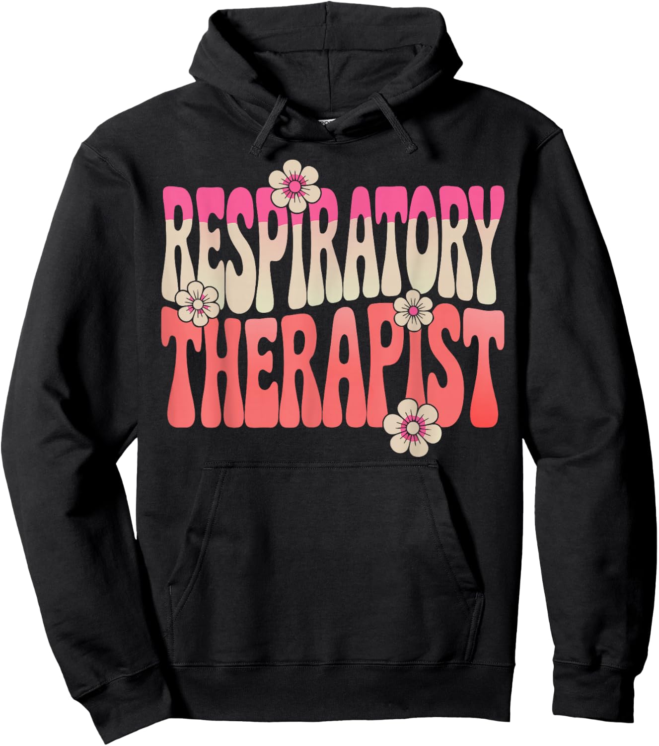 Retro Respiratory Therapy Lung Health Therapist Hoodie - Hoodie | Black