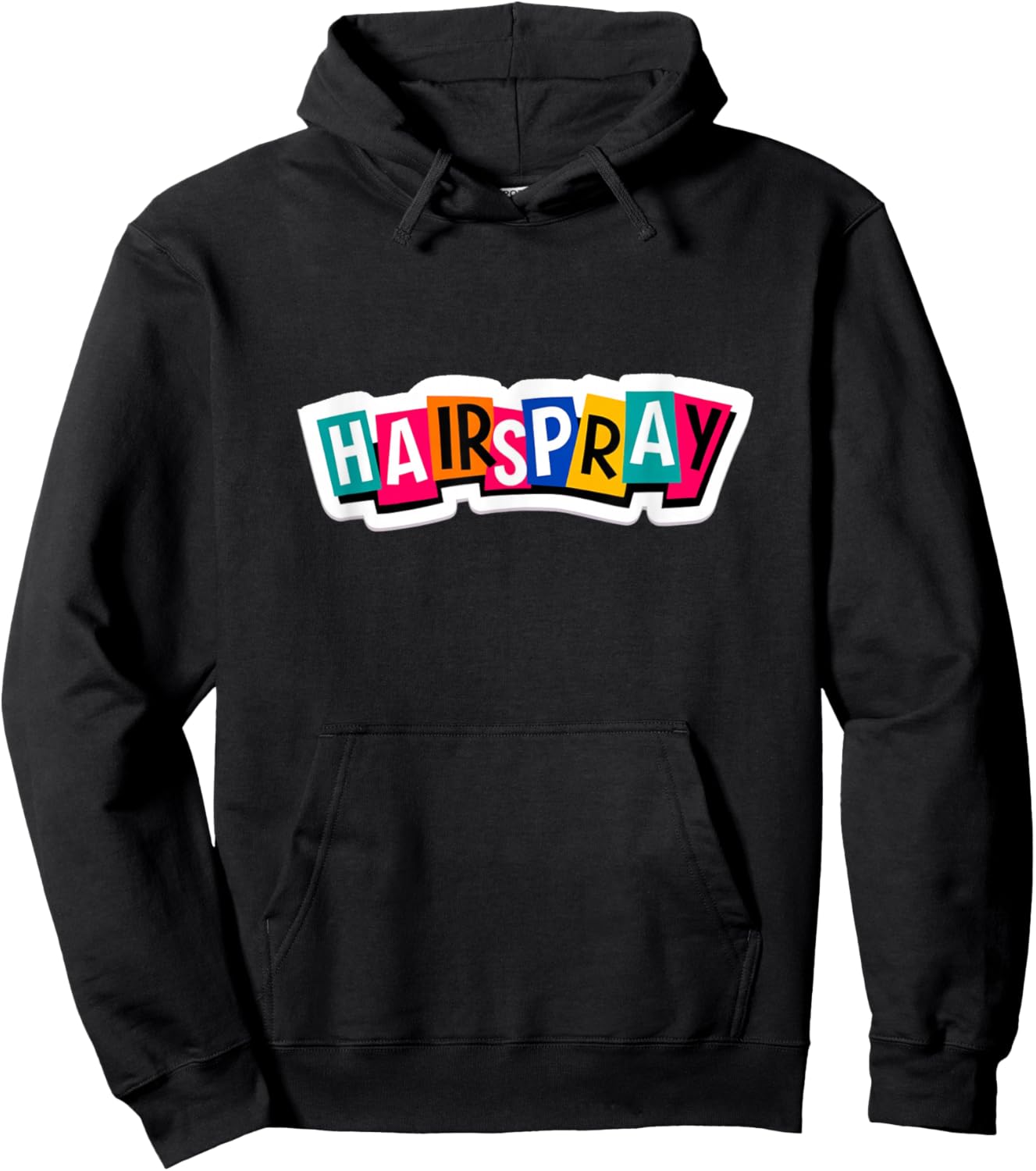 Stage Notes Hairspray Retro Musicals Theatre 1960s Motivational Musical Hoodie - Hoodie | Black