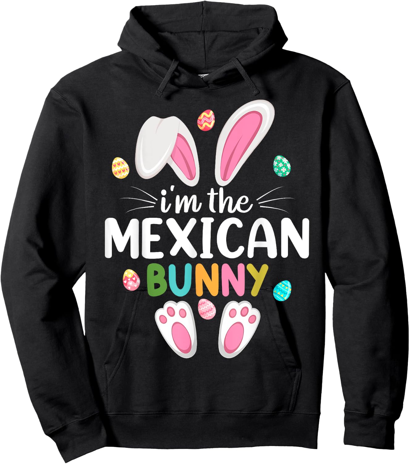 I'm The Mexican Bunny Matching Family Easter Hoodie - Hoodie | Black