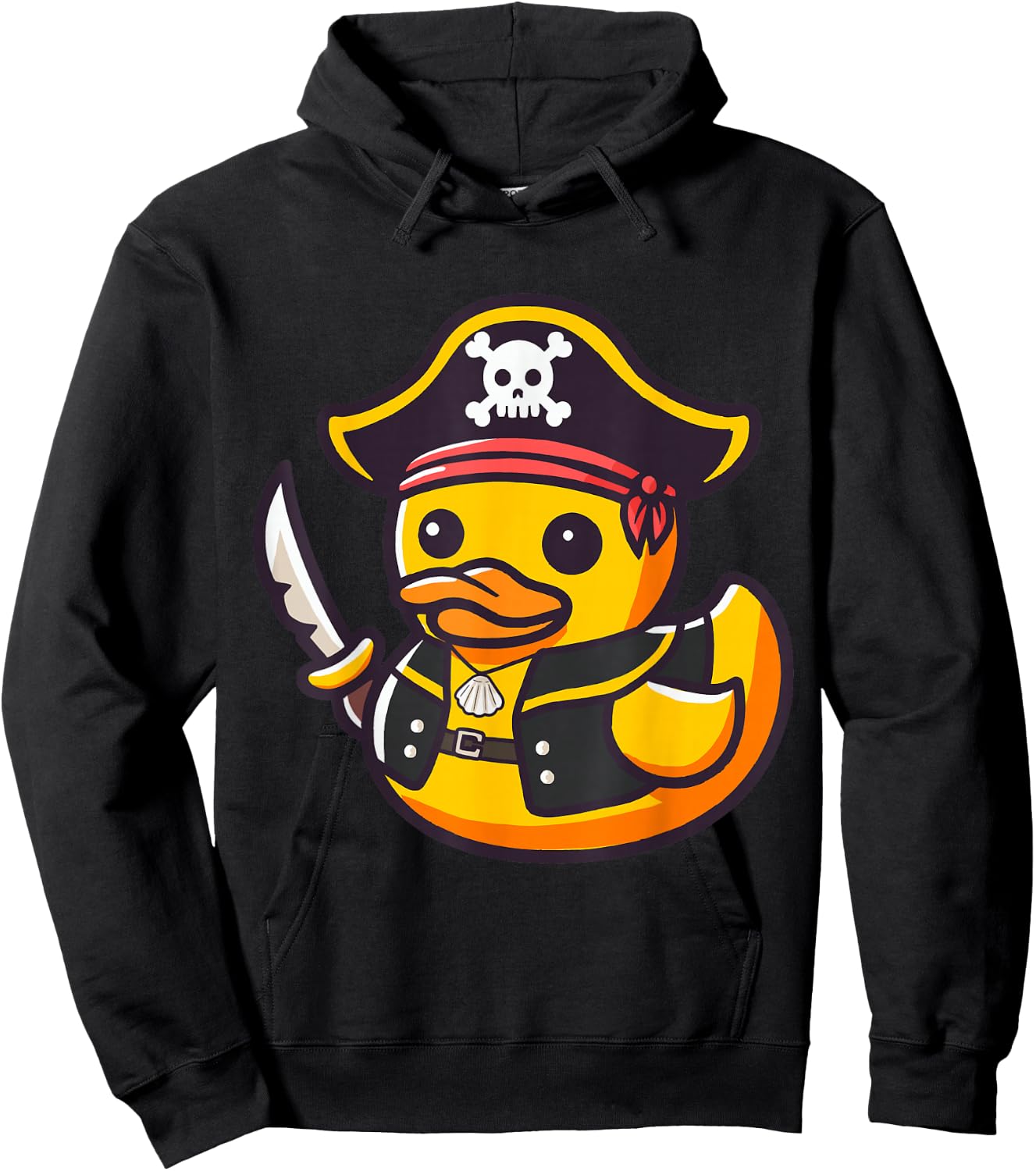 Rubber Duckies Pirate Duckling Women Kids Pirate Rubber Duck Hoodie - Hoodie | Black