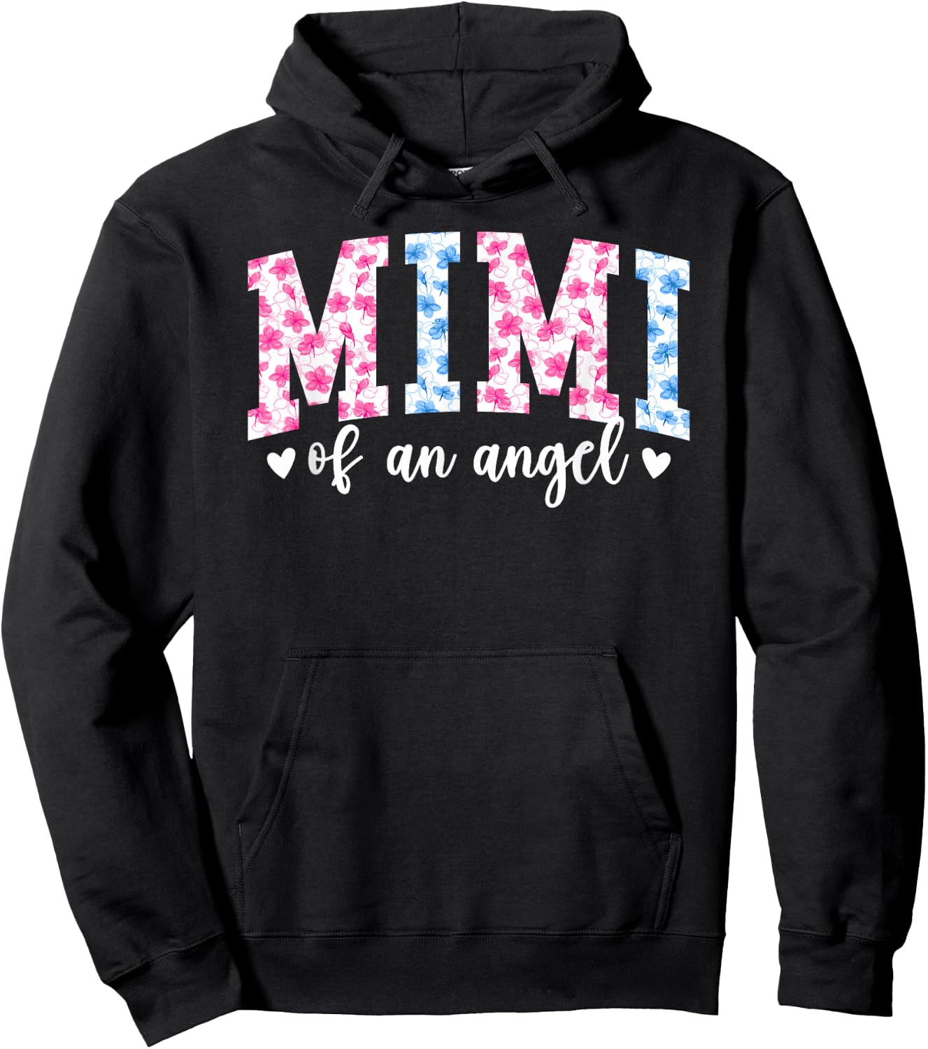 Mimi of an Angel Mimi Pregnancy and Infant Loss Awareness Hoodie - Hoodie | Black