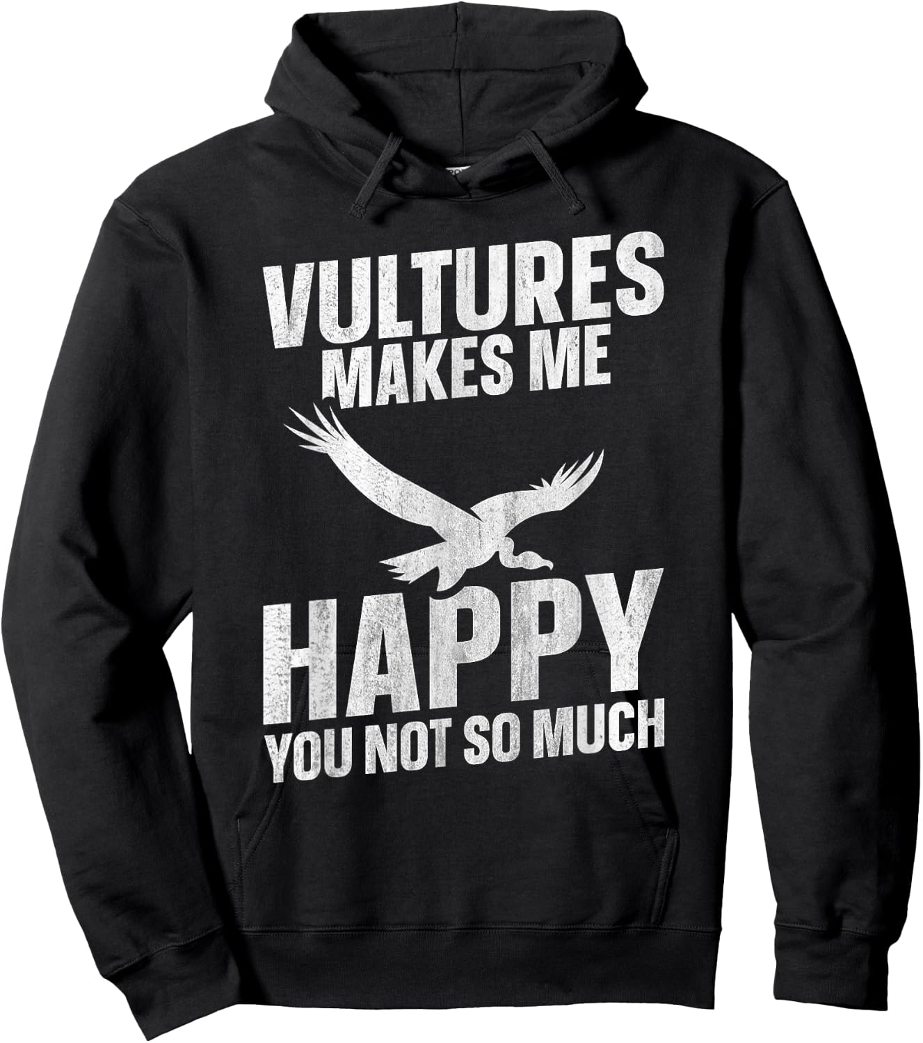Vulture Scavenger Bird Vintage Vulture Hoodie - Hoodie | Black