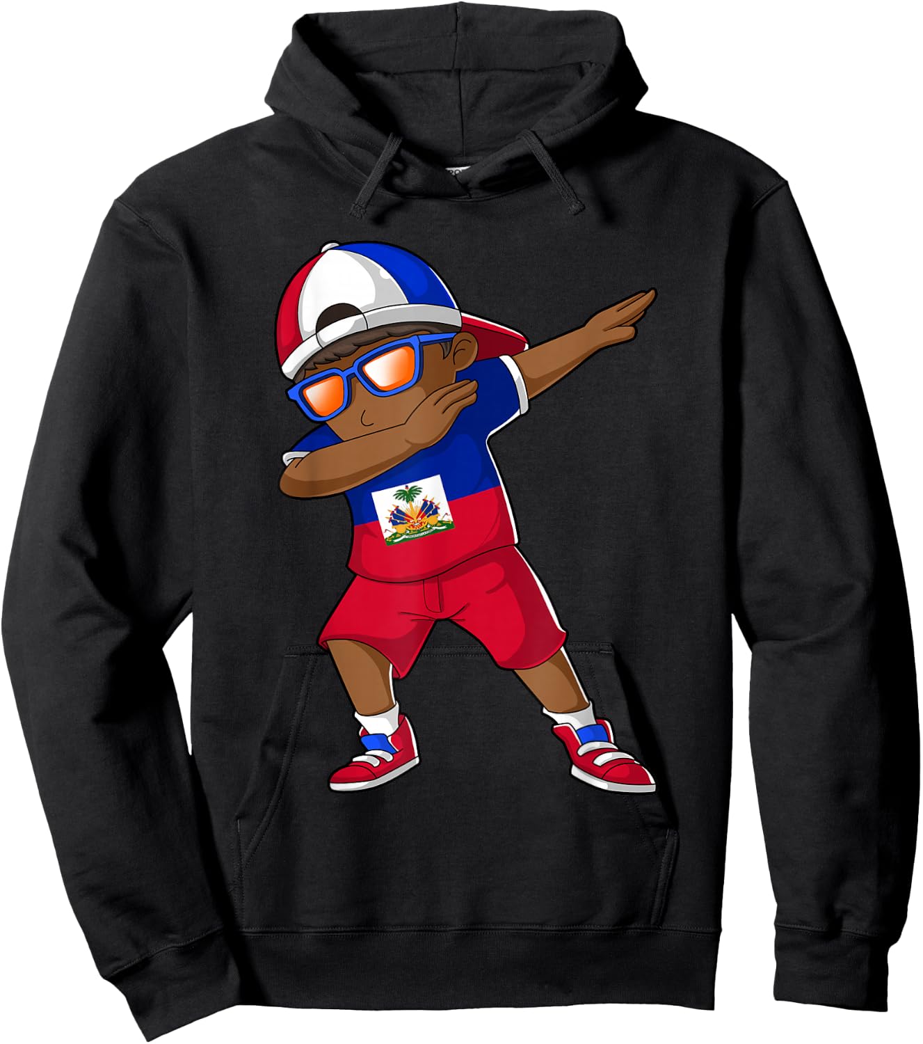 Haitian Boy Haiti Kid Patriotism Roots Heritage Small Hoodie - Hoodie | Black