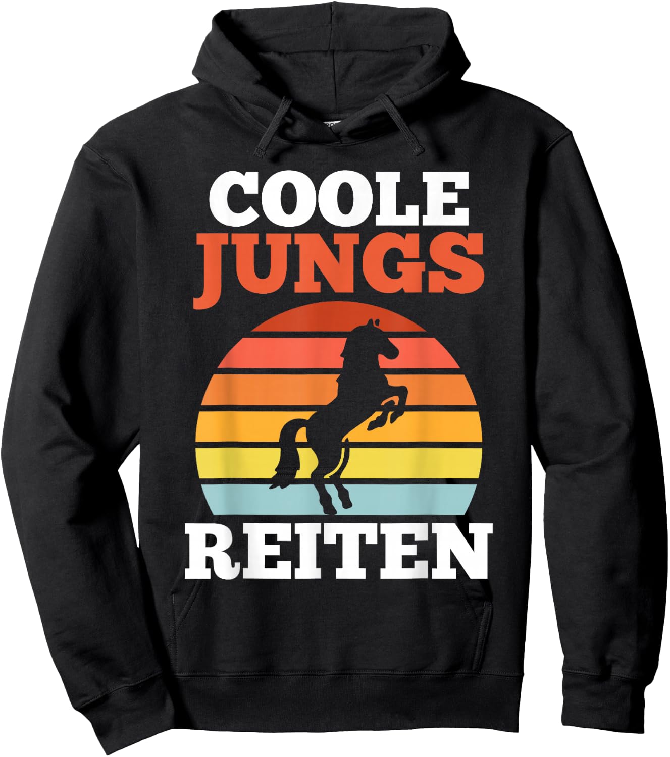 Reiter Pferd Coole Jungs Reiten Hoodie - Hoodie | Black