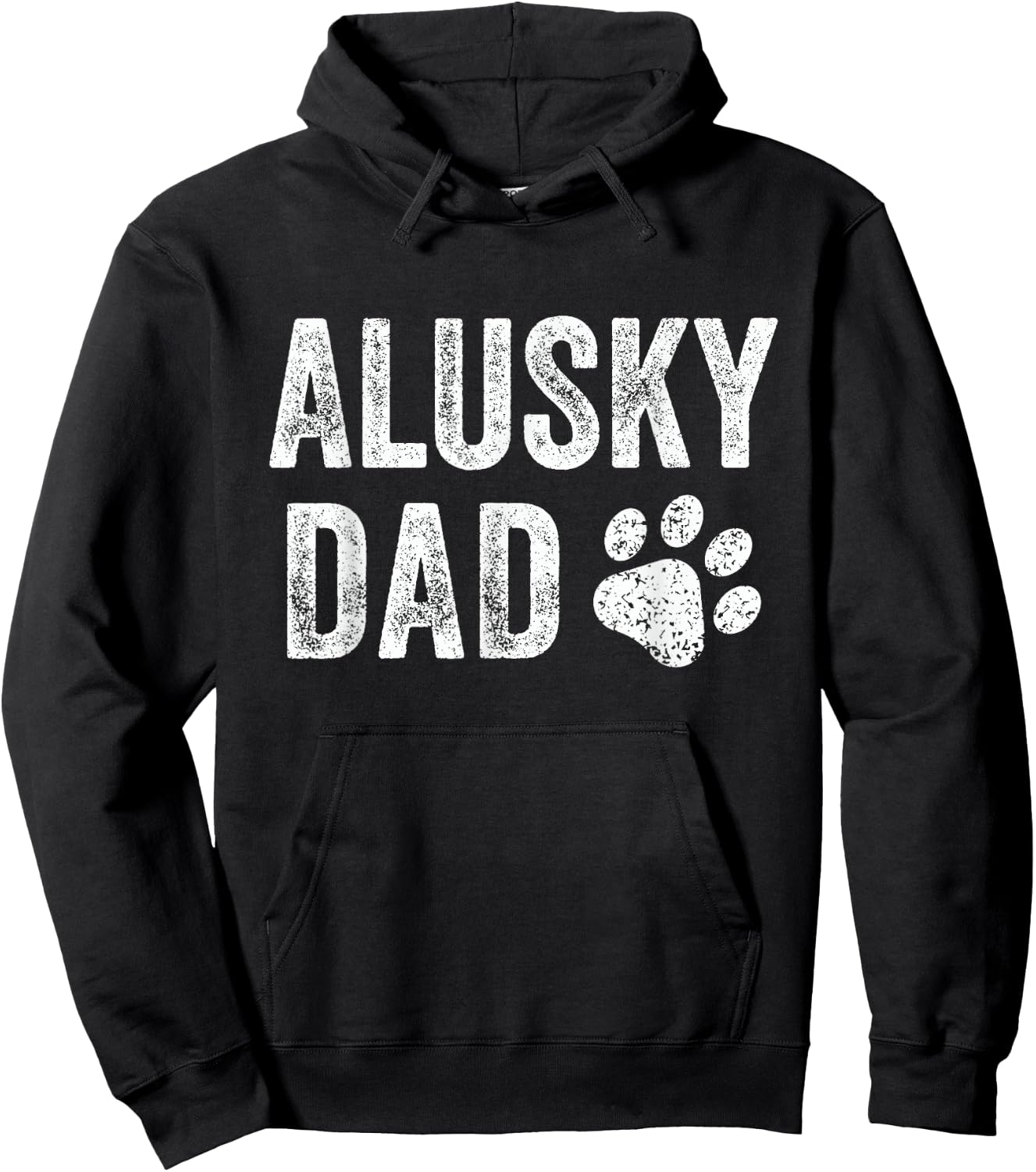 Retro Alusky Dad Papa Father's Day Alusky Lovers Hoodie - Hoodie | Black