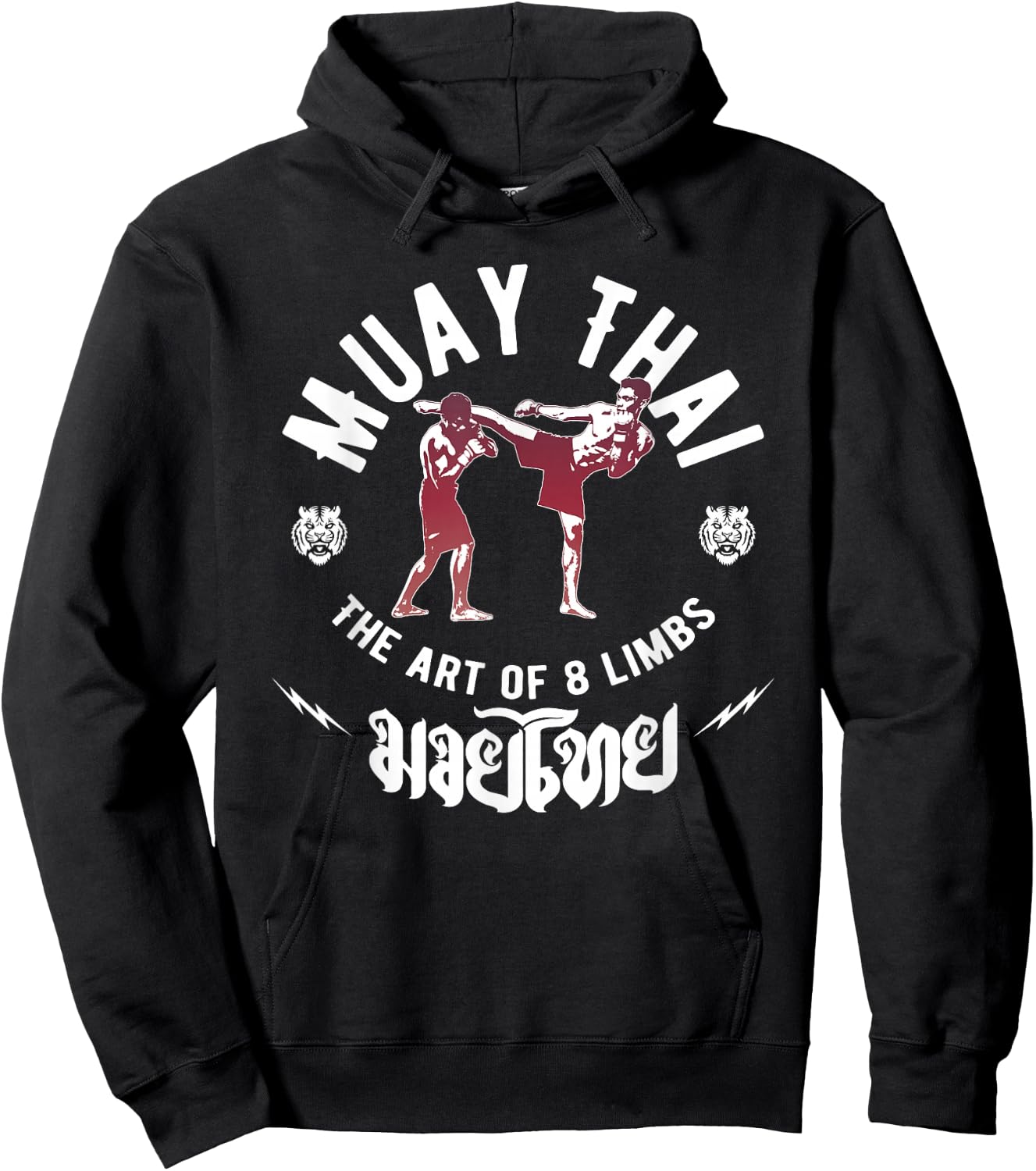 Muay Thai Gift Fight Club Men's Art of 8 Limbs MMA Fighter , black Hoodie - Hoodie | Black