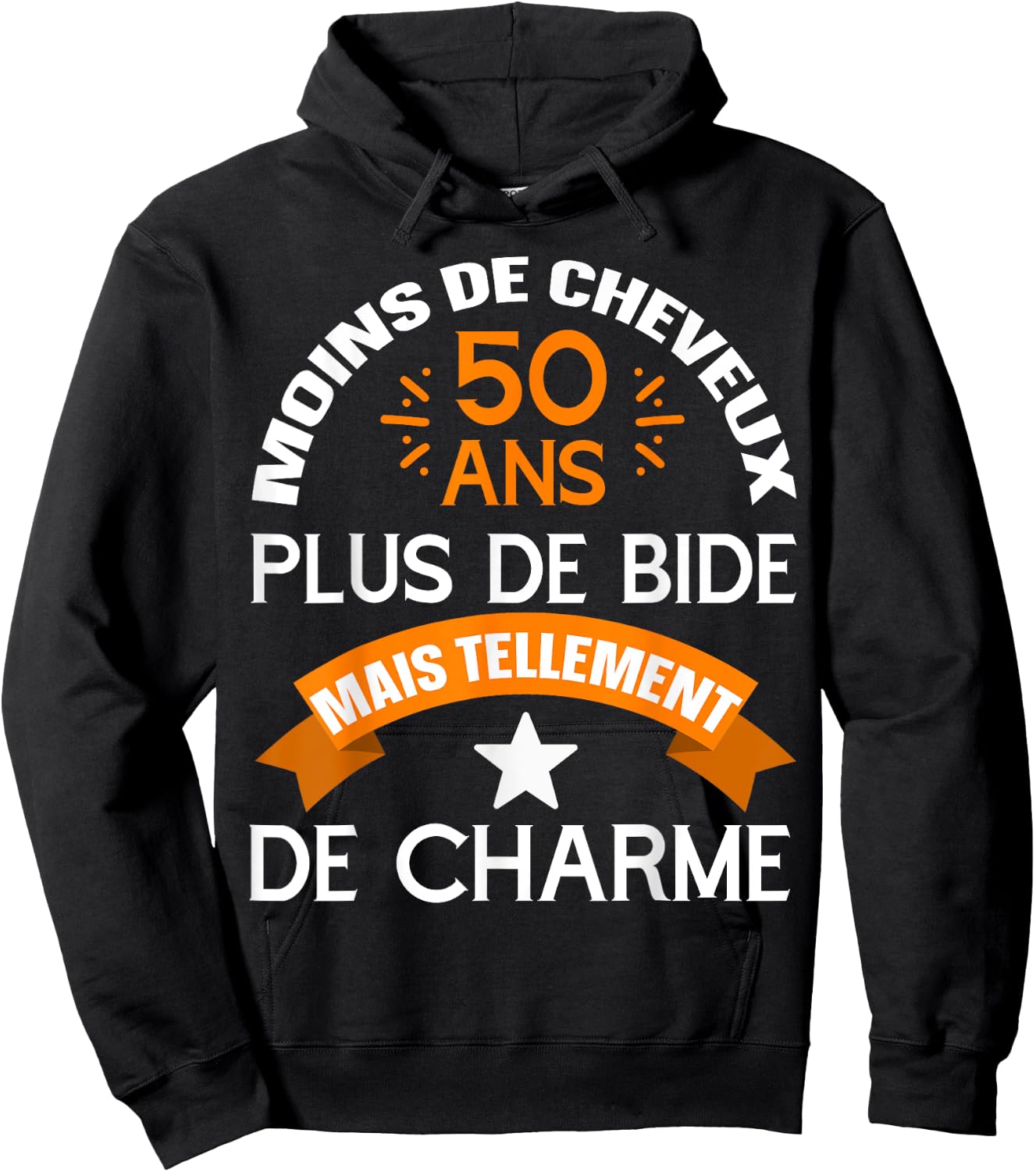 Birthday 50 years 1973 man humour , Black Hoodie - Hoodie | Black