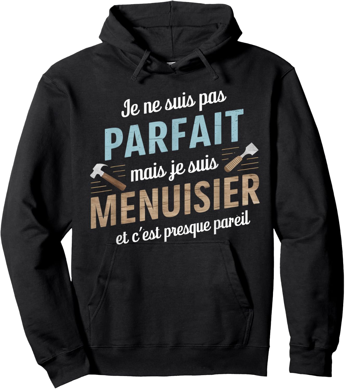 Not Perfect But Carpenter Same Gift Carpentry Humor , Black, S Hoodie - Hoodie | Black