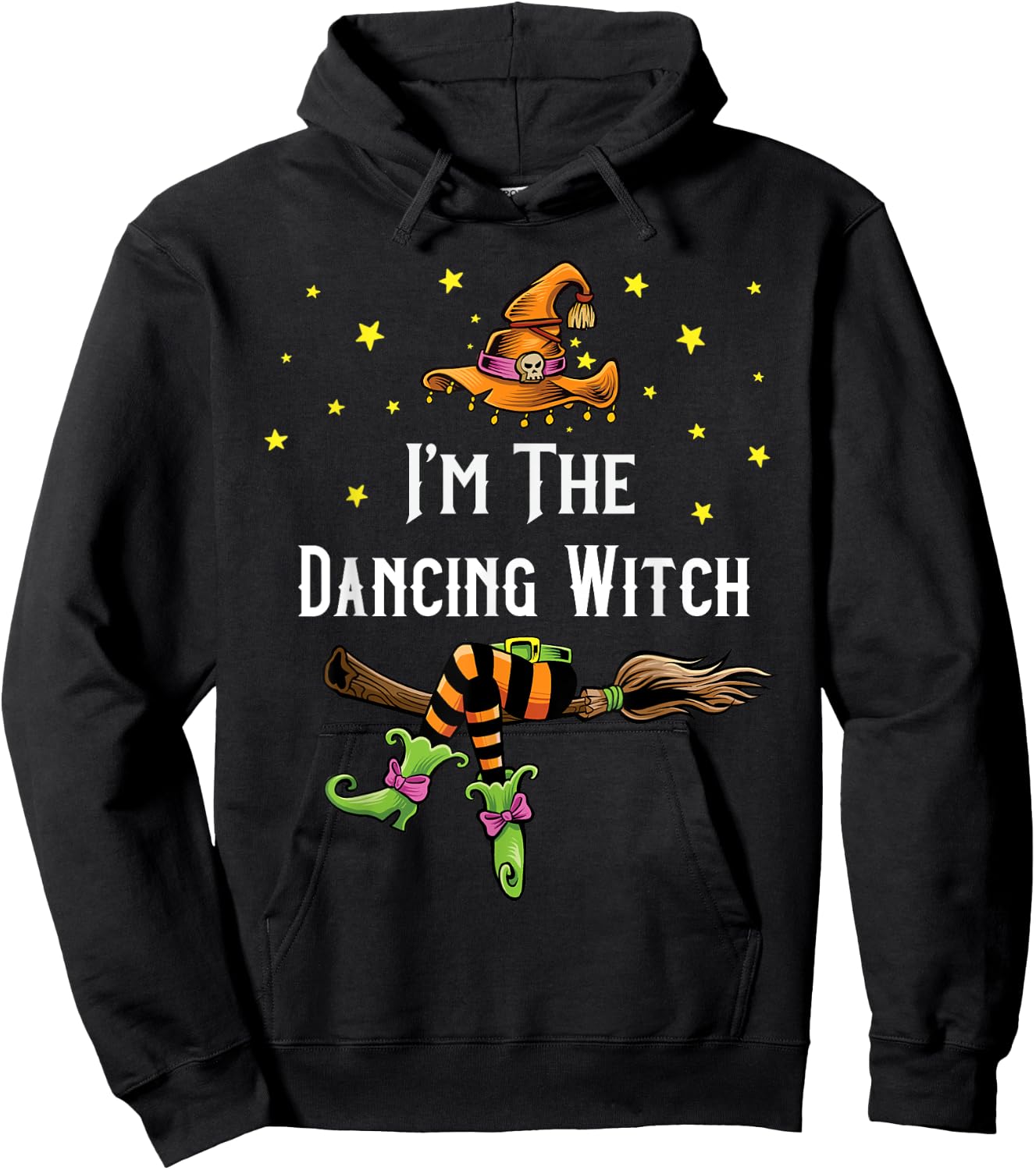 Im the Dancing Witch Halloween Matching Group Costume Hoodie - Hoodie | Black