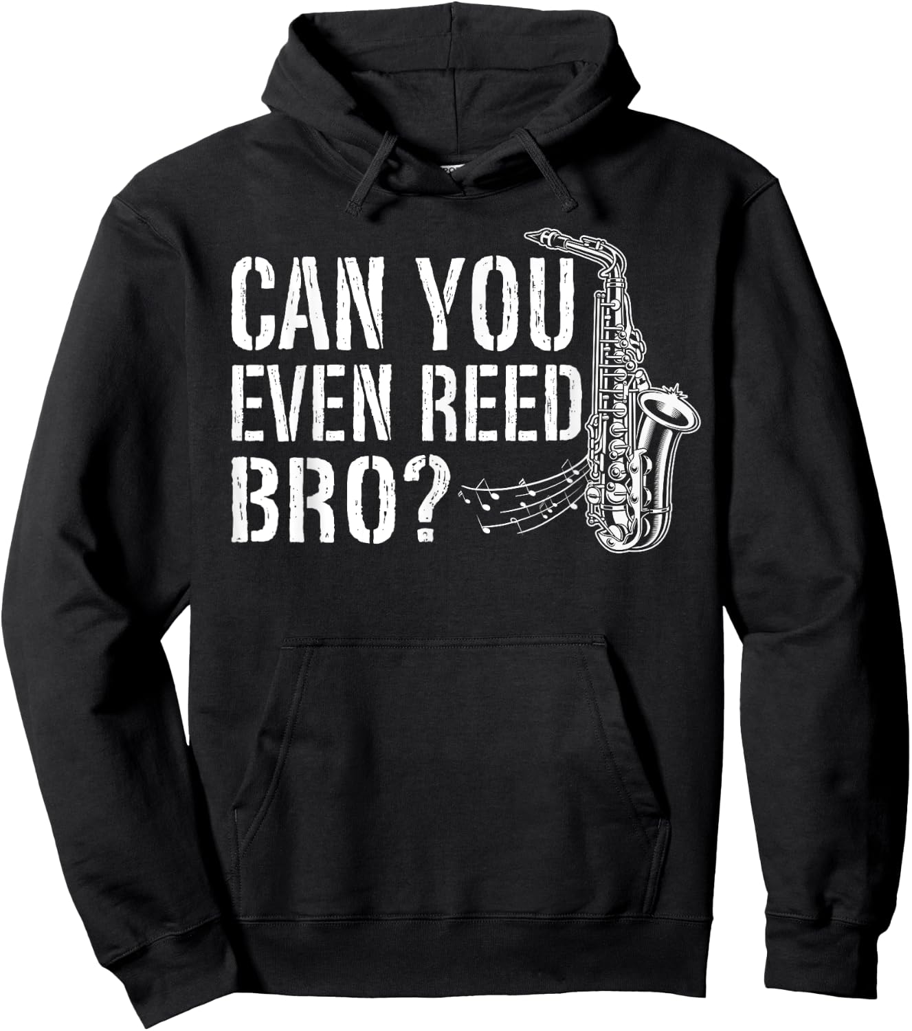 Funny Saxophone Design Women Saxophone Player Reed Hoodie - Hoodie | Black
