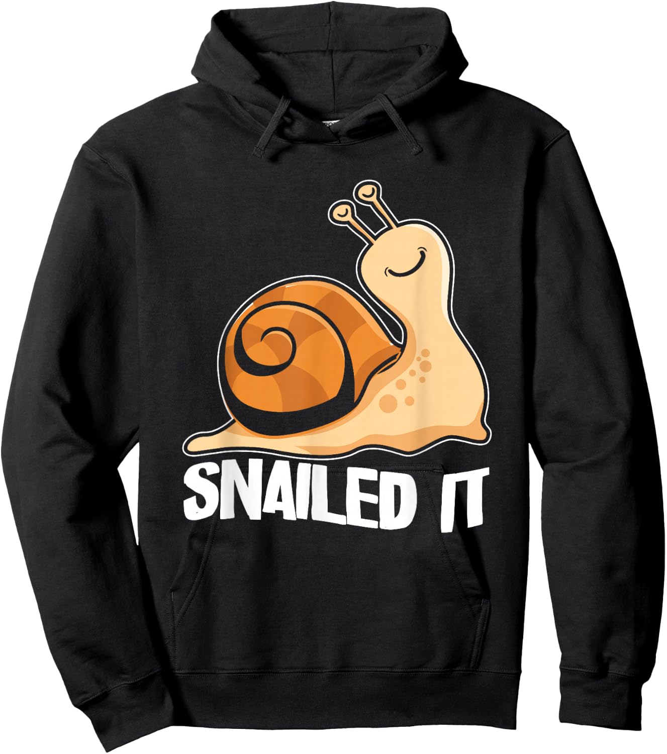 Snailed It | Funny Snail | Slug Snails Lover Hoodie - Hoodie | Black