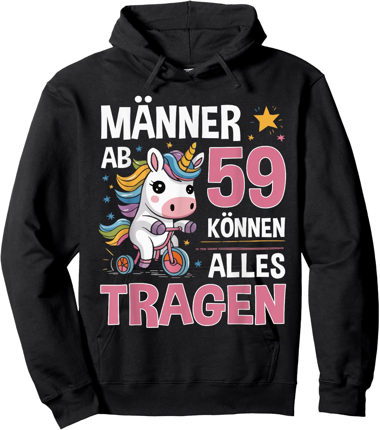 59th Birthday Man Men from 59 Years Funny Slogan Hoodie - Hoodie | Black