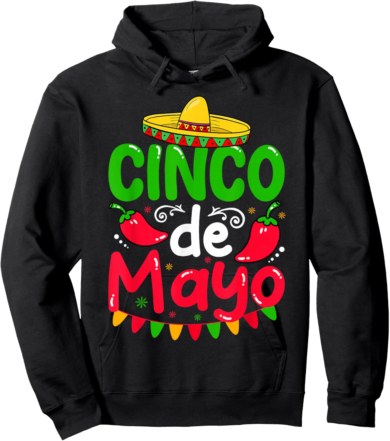 Cinco De Mayo Lets Fiesta Squad 5 De Mayo Mexican Men Women Hoodie - Hoodie | Black