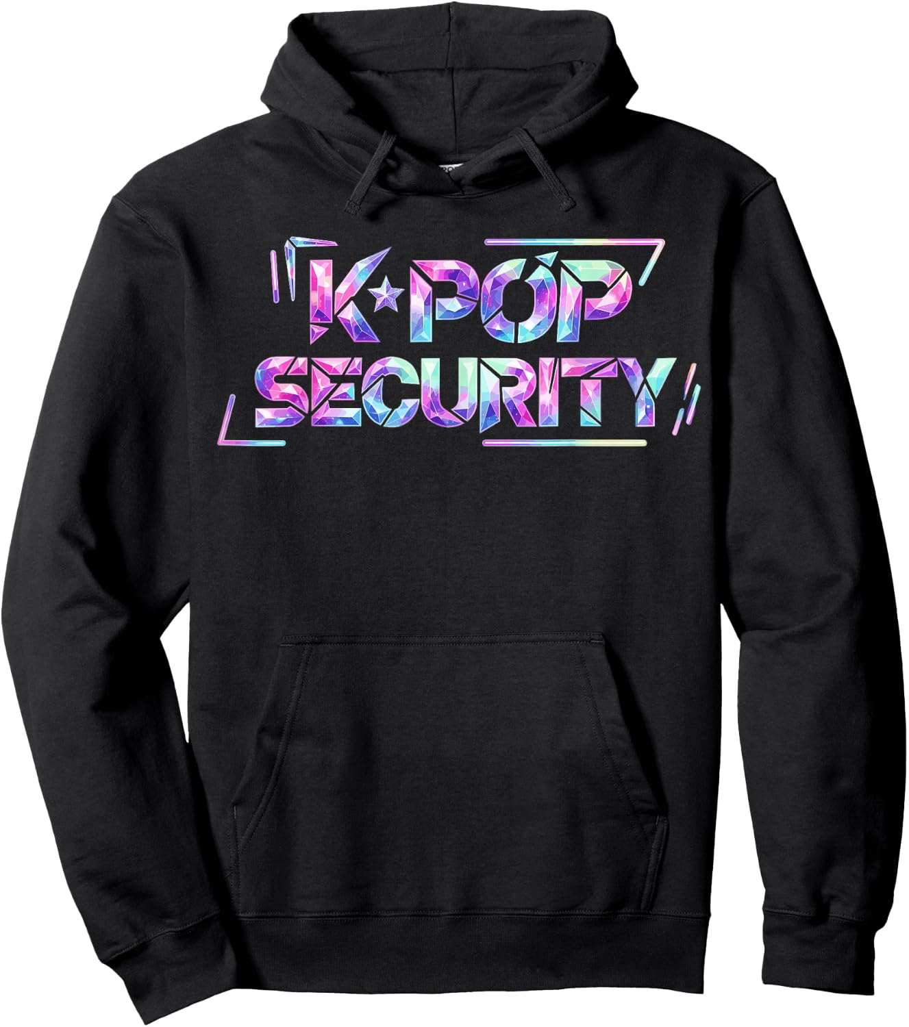 K-Pop Security Mom Dad Kids Funny Birthday Korean Music Hoodie - Hoodie | Black