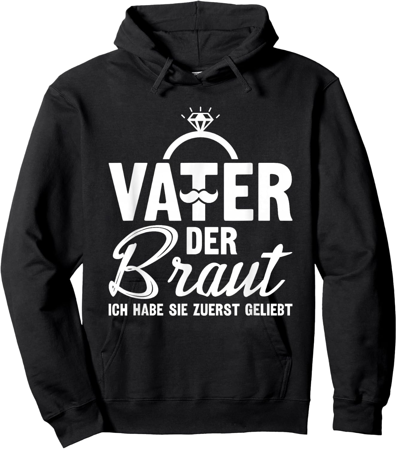 Brautvater Polterabend Hochzeit Papa Vater der Braut Hoodie - Hoodie | Black