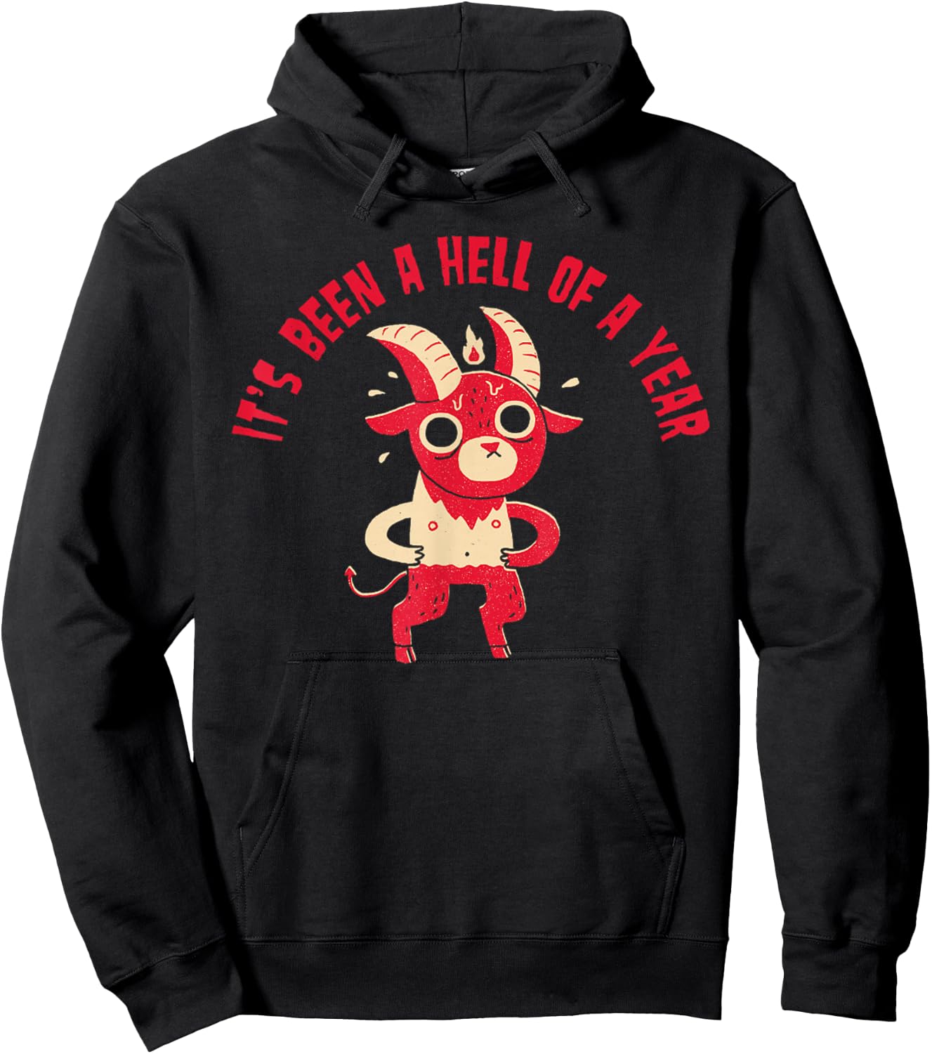 It's Been A Hell Of A Year Satan Hoodie - Hoodie | Black
