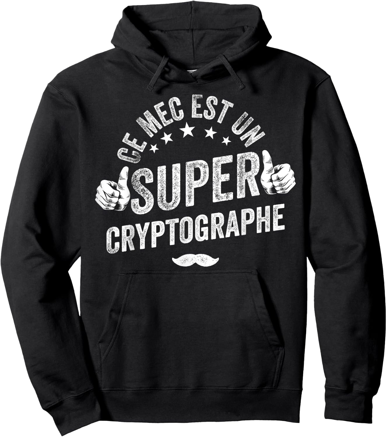 Jersey Cryptographer Man Cryptography Funny Cryptography Hoodie - Hoodie | Black