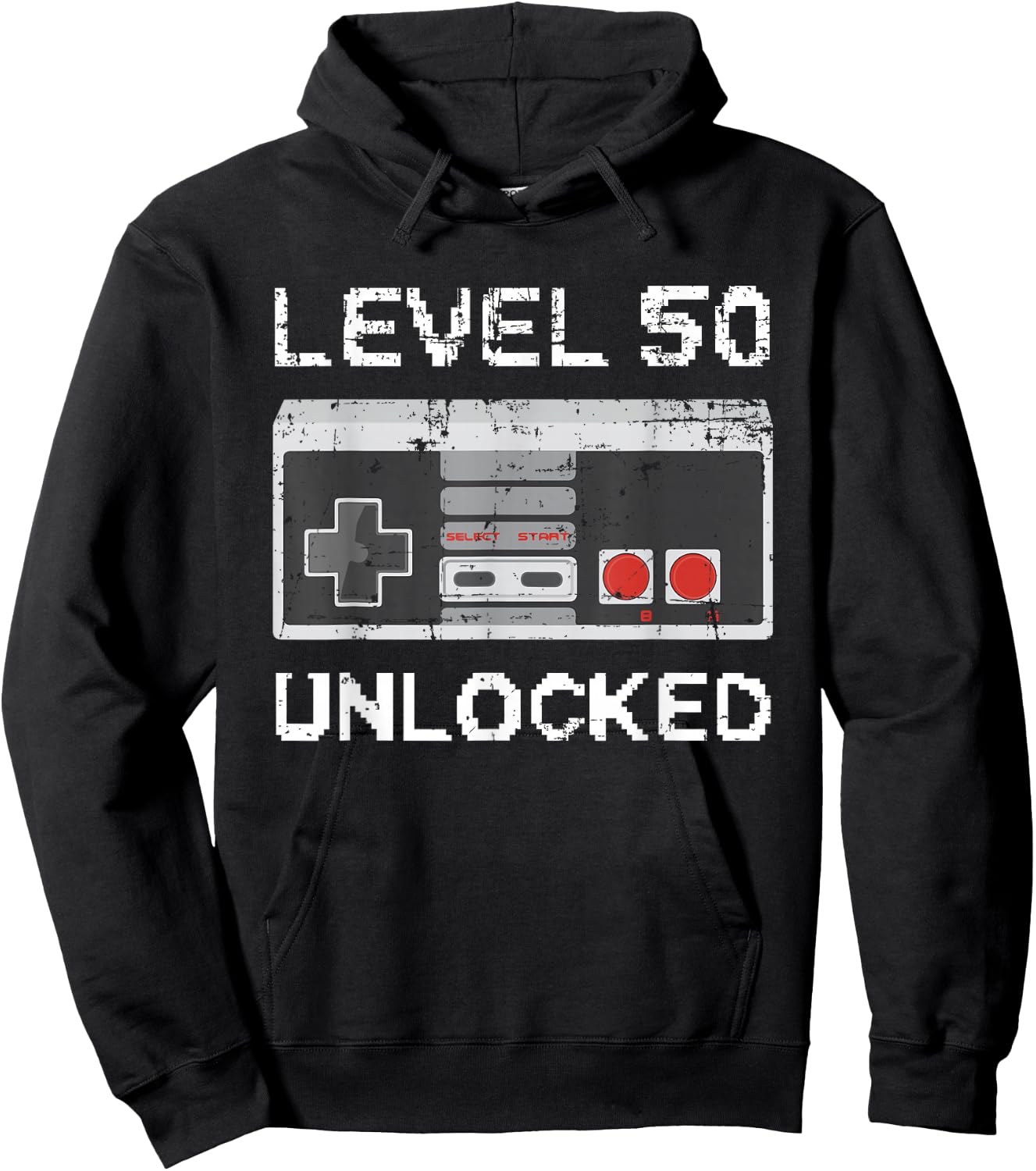 Level 50 Unlocked 50th Birthday 50 Years Old Hoodie - Hoodie | Black