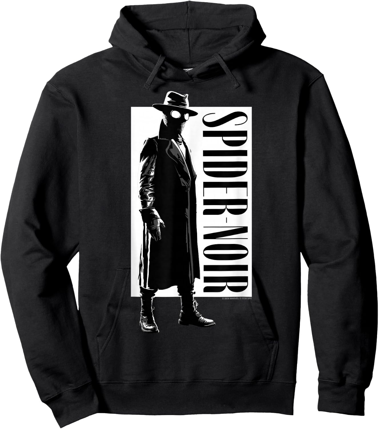 Marvel Spider-Noir Series Spider-Noir Trenchcoat Silhouette Hoodie - Hoodie | Black