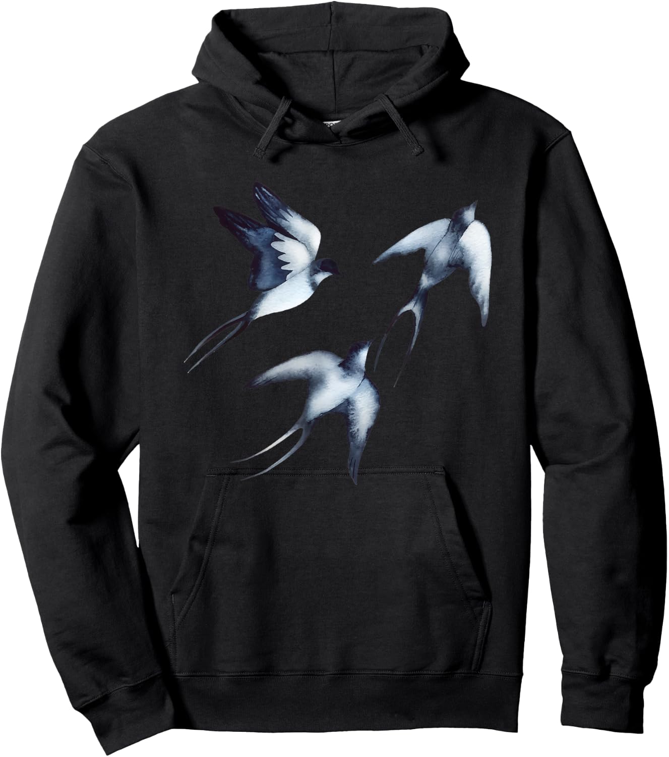 Swallows in Flight Hoodie - Hoodie | Black