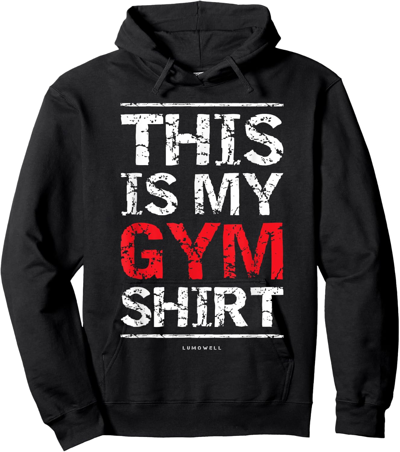 This Is My Gym Shirt - Funny Workout Fitness Shirts Hoodie - Hoodie | Black